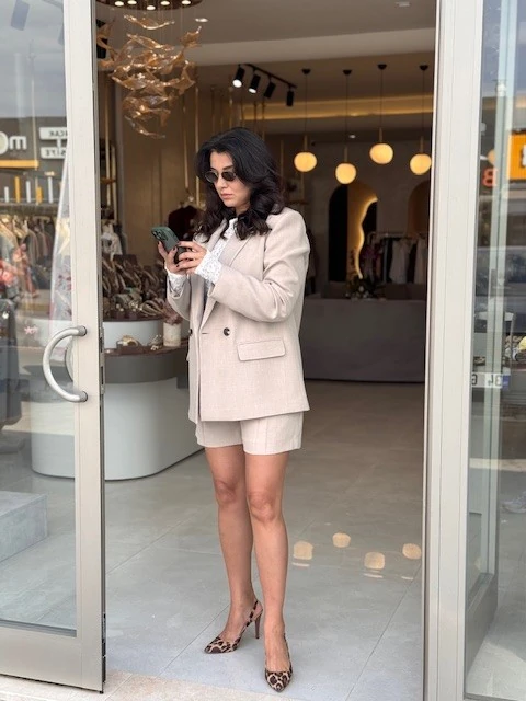 DL-202572152 KEMERLİ YÜKSEK BEL ŞORT TAŞ