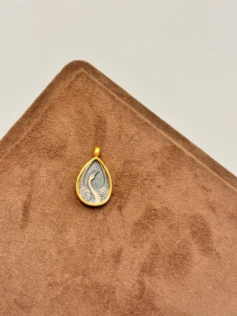 AR-2025350 KUĞU DETAY KOLYE UCU 925 YAR GÜMÜŞ