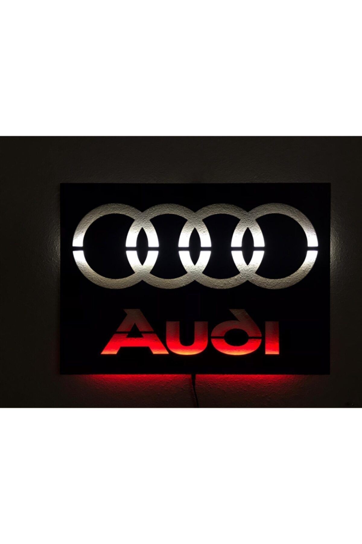 Audi Logo Işıklı Tablo
