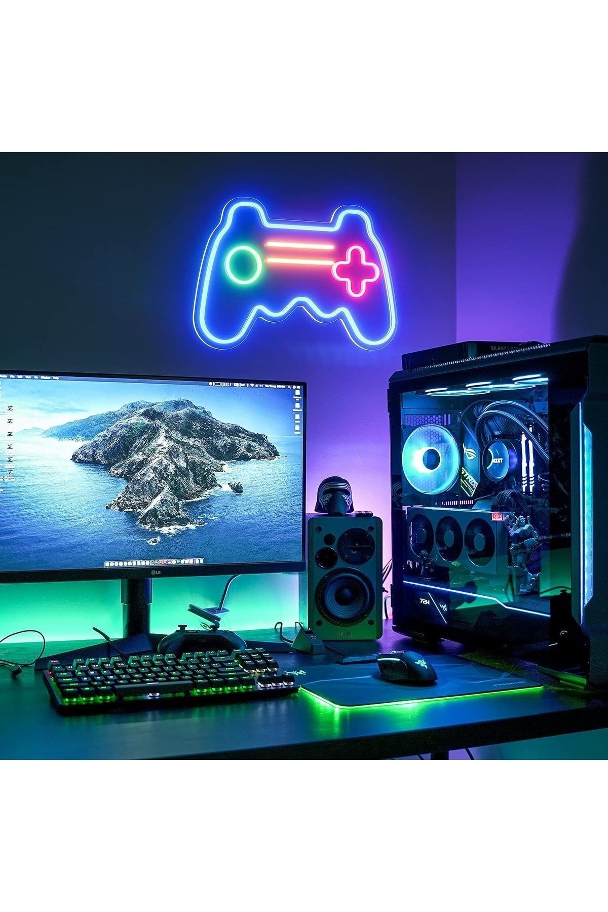 Playstation Neon Tabela Neon Yazı Dekoratif Aydınlatma Ve Gece Lambası