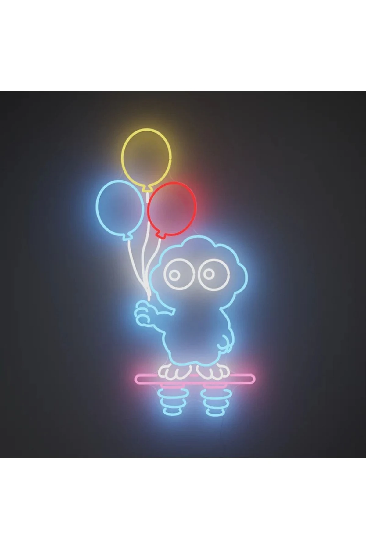 Bulut & Balonlar Neon Tabela Neon Yazı Dekoratif Aydınlatma Ve Gece Lambası