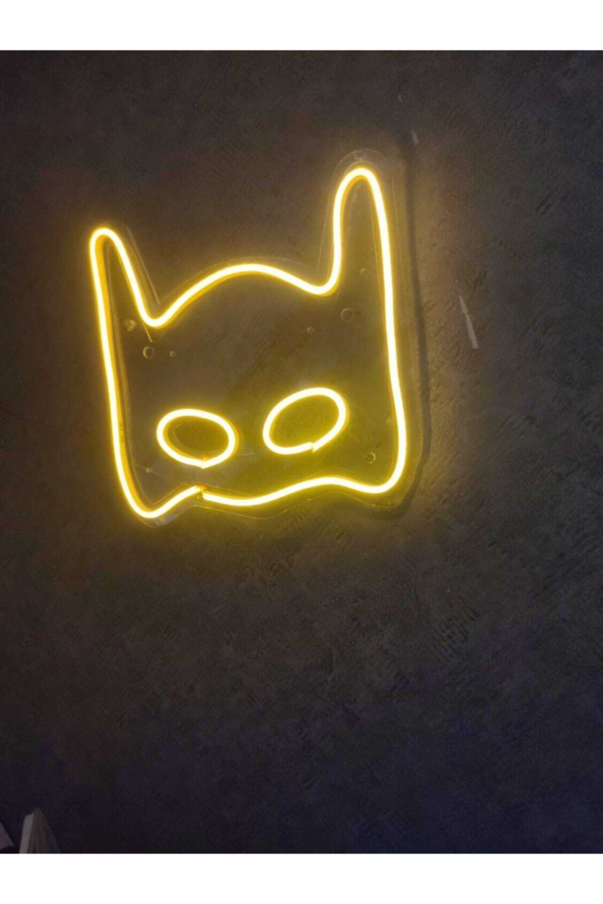 Batman Maske Neon Led Duvar Dekoru