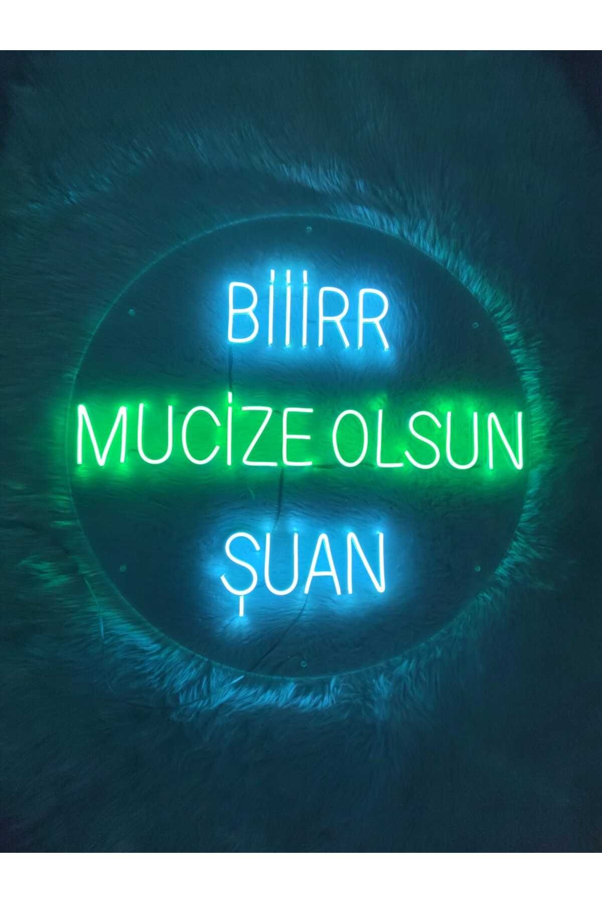 Bir Mucize Olsun Neon led yazı (50x50cm)