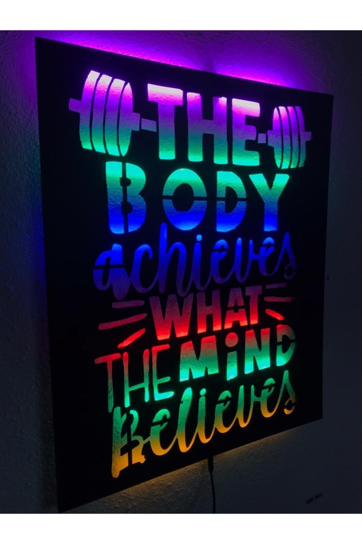 Fitness Işıklı Tablo