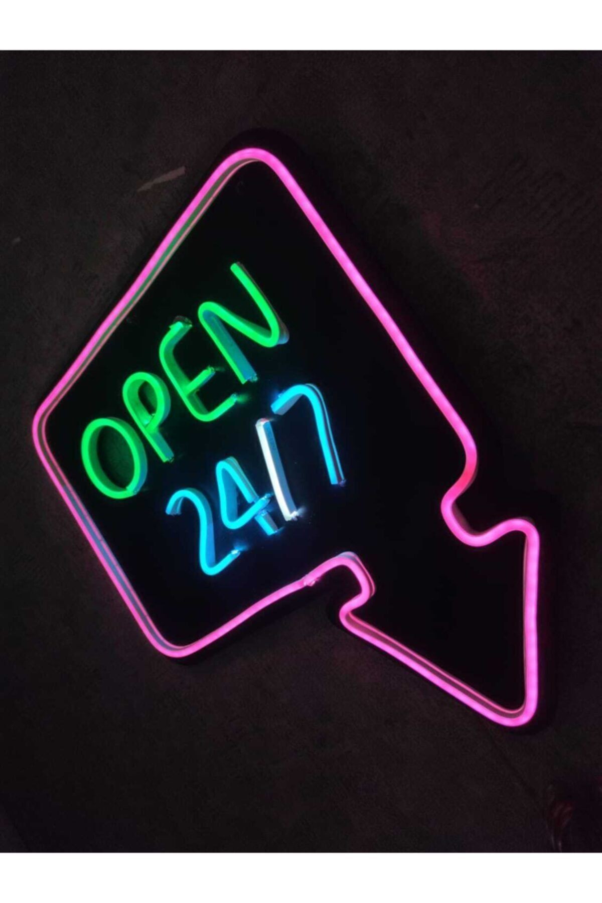 Open 7/24 Açık Neon Led Tabela Neon Yazı