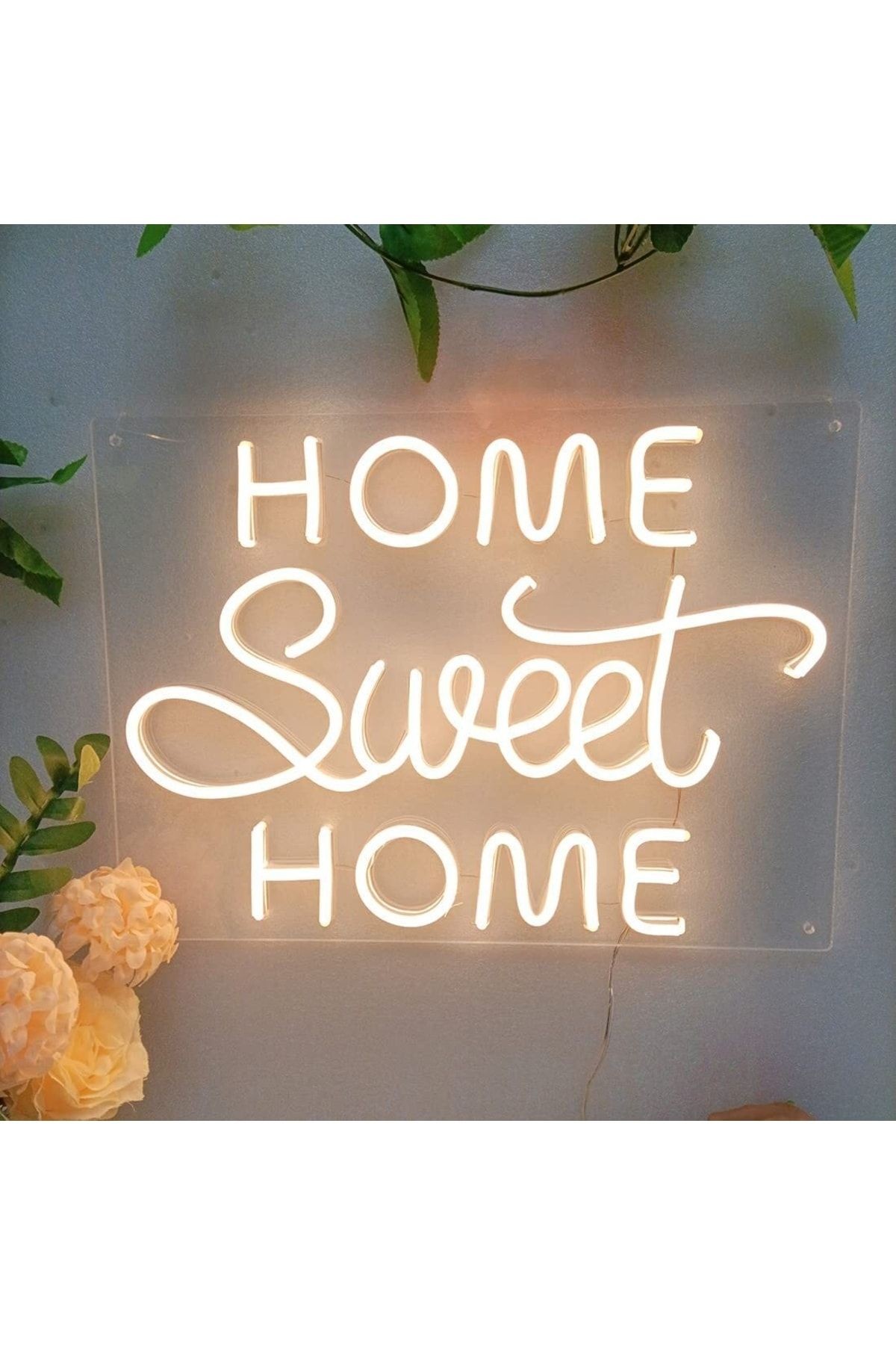 Home Sweet Home Neon Tabela Neon Yazı Dekoratif Aydınlatma