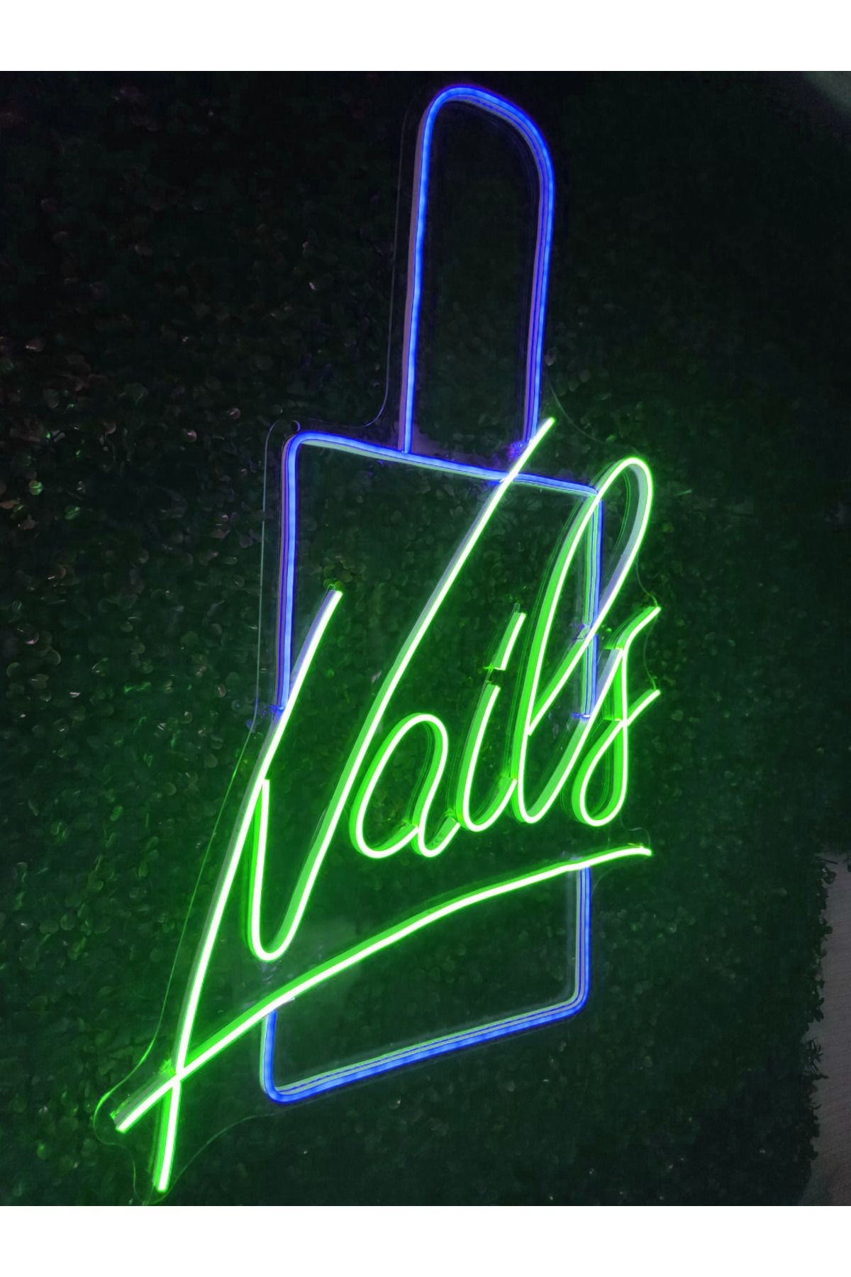 Nail Tırnak Manikür Pedikür Güzellik merkezi neon led tabela dekoaratif (80x40cm)