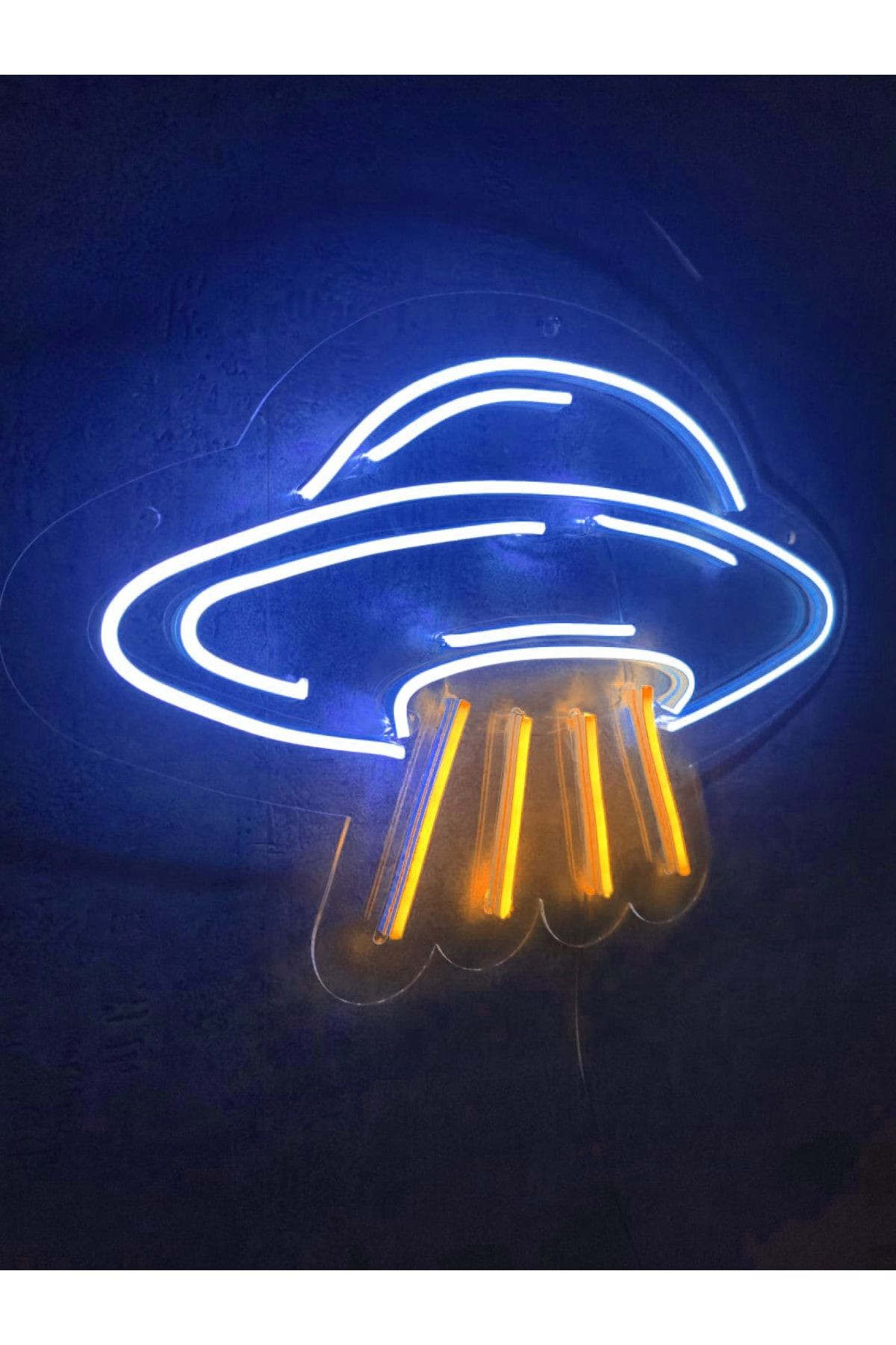 Ufo Neon Led Tabela Neon Yazı Neon Dekoratif Duvar Aydınlatması