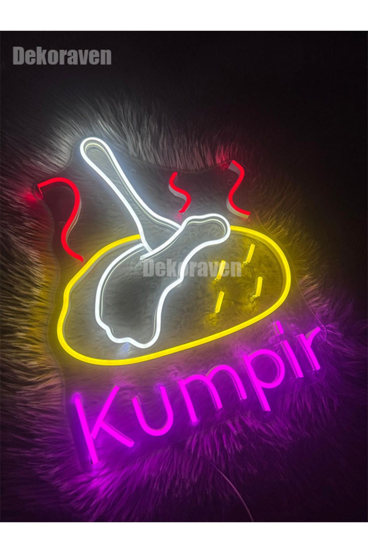 Kumpir Neon Led Tabela Dekoratif Aydınlatma