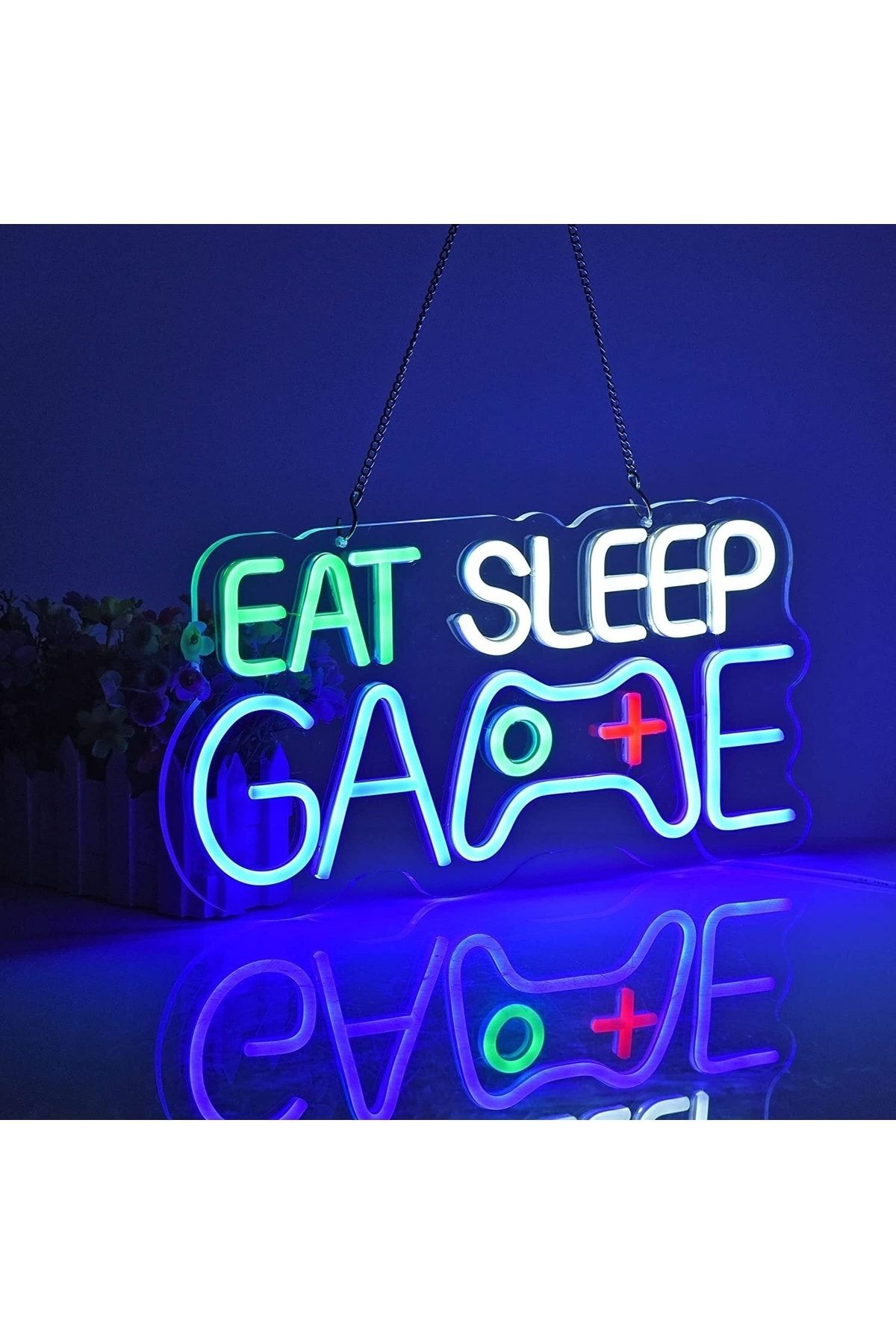 Gamer Room Oyuncu Odası Neon Tabela Neon Yazı Dekoratif Aydınlatma Ve Gece Lambası
