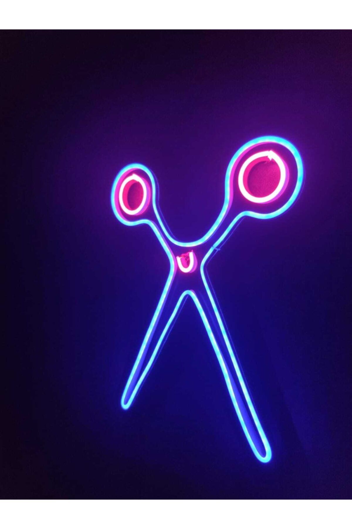 Makas Neon Tabela Berber Neon Led Dekoratif Terzi Duvar Aydınlatması Neon Duvar Dekorasyonu