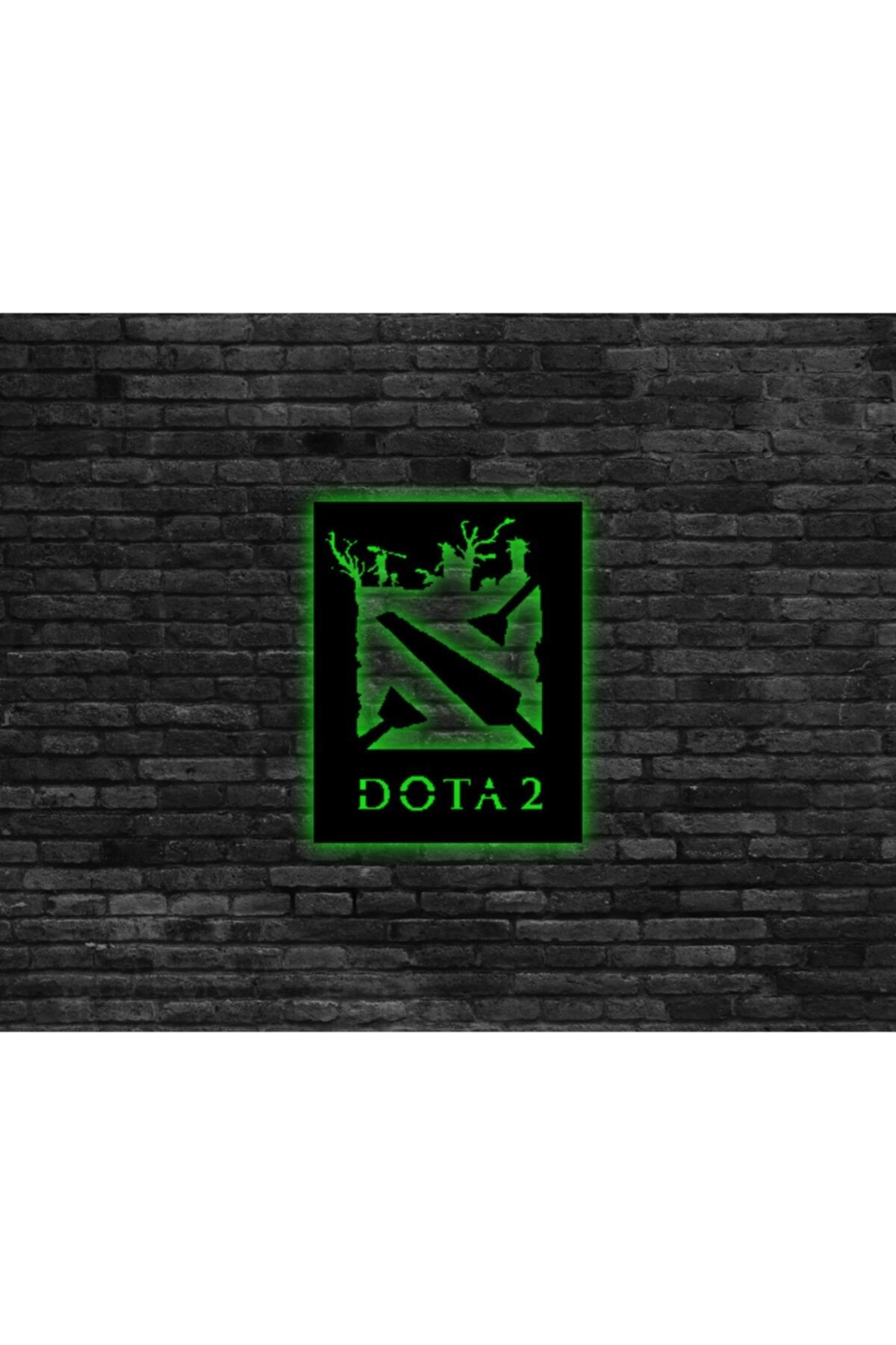 Dota 2 Led Işıklı Ahşap Tablo