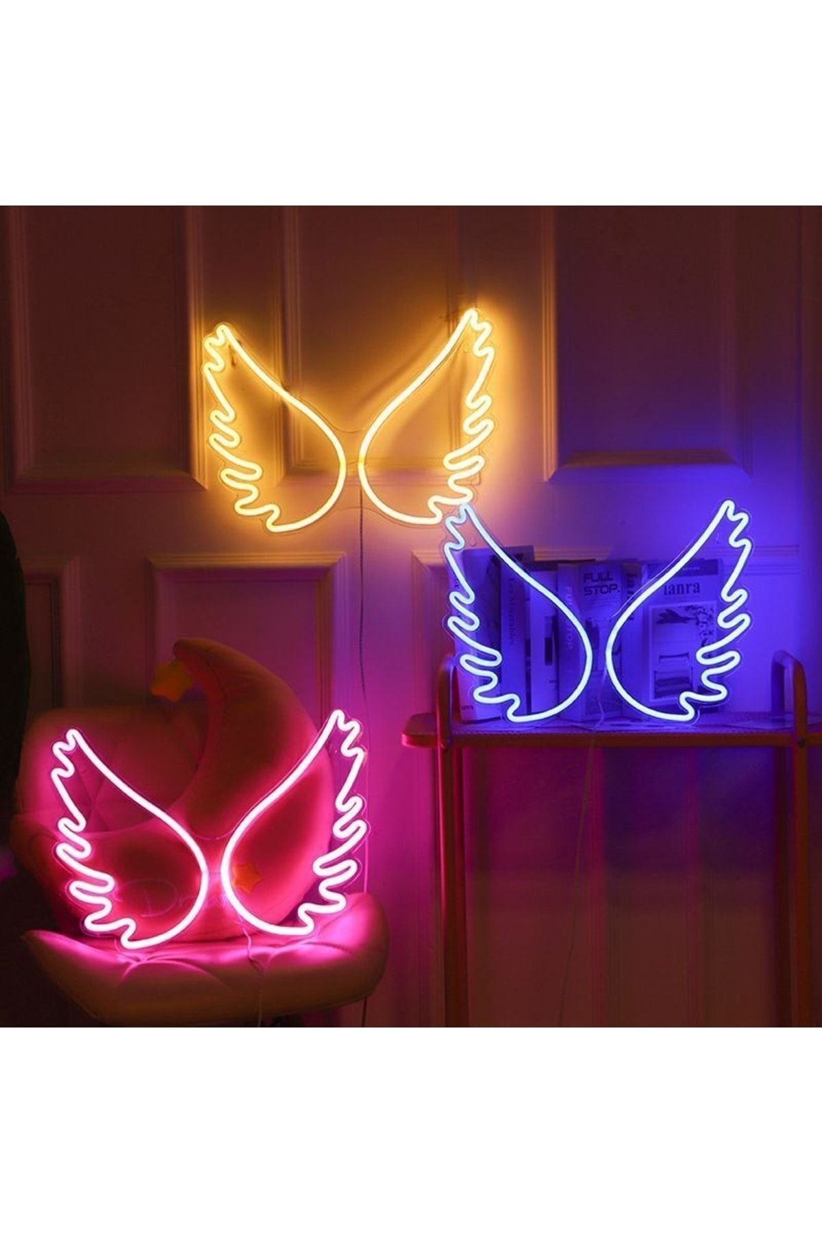 Melek Kanadı Neon Led Aydınlatma