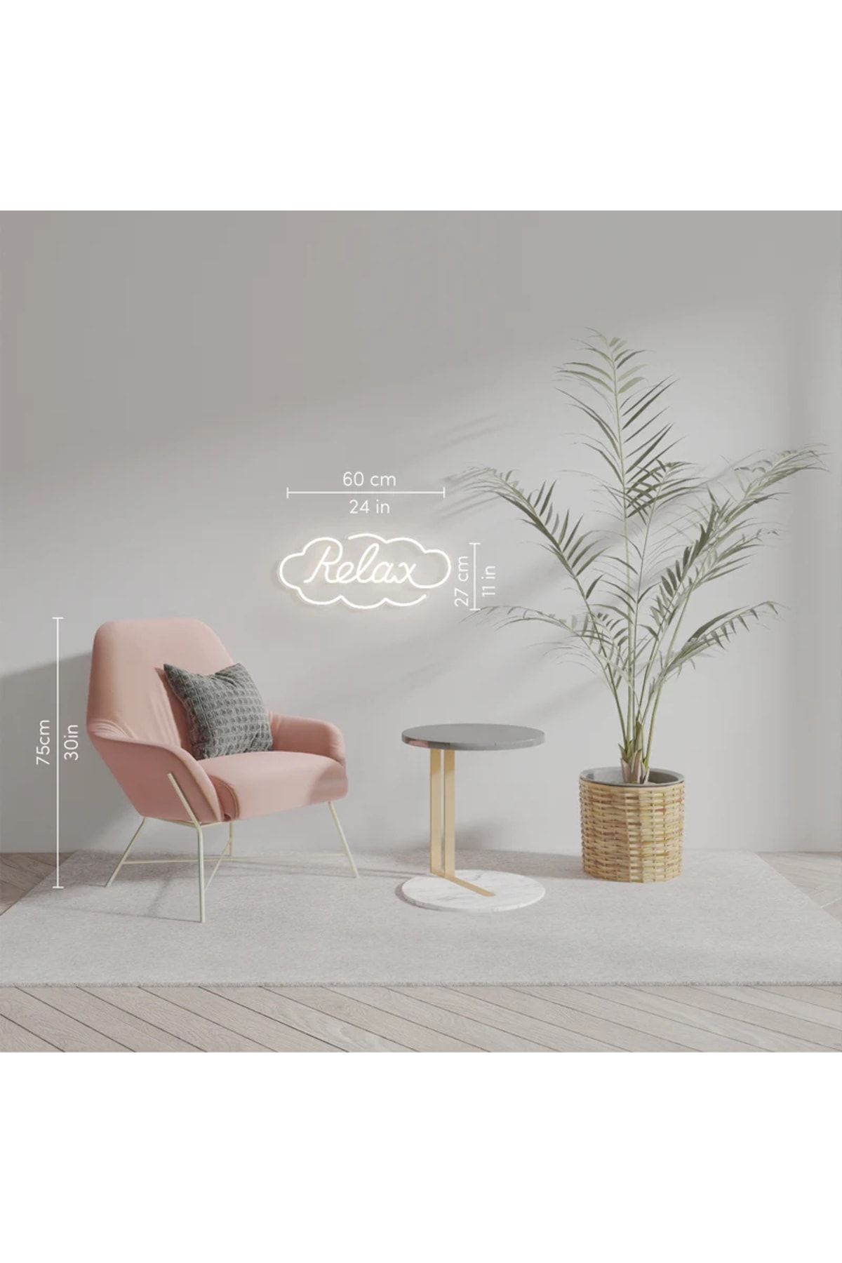 Relax Neon Tabela Neon Yazı Dekoratif Aydınlatma Ve Gece Lambası
