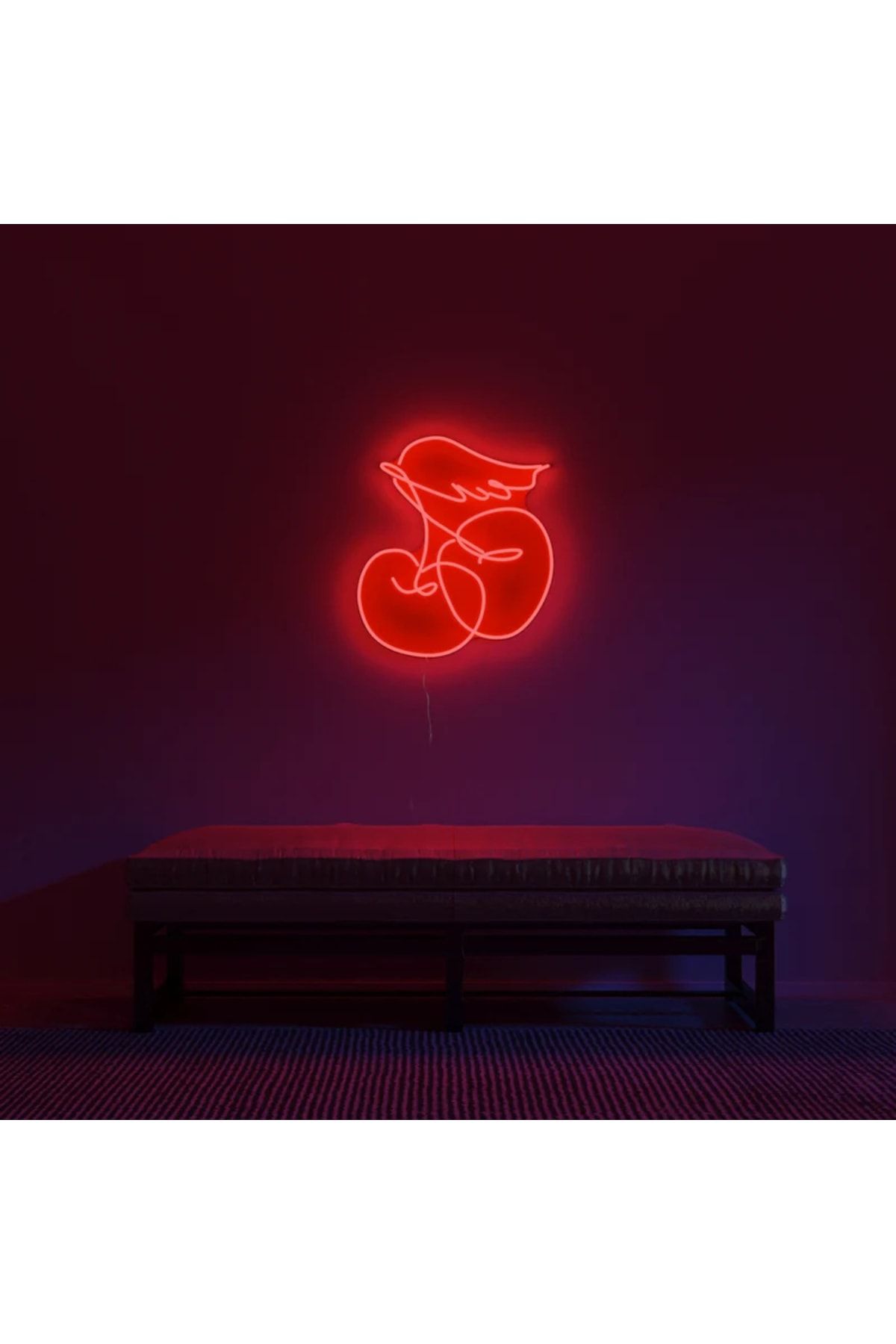 Kiraz Neon Tabela Neon Yazı Dekoratif Aydınlatma Ve Gece Lambası