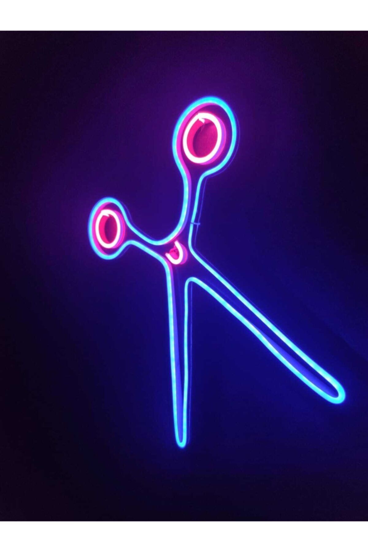 Makas Neon Tabela Berber Neon Led Dekoratif Terzi Duvar Aydınlatması Neon Duvar Dekorasyonu