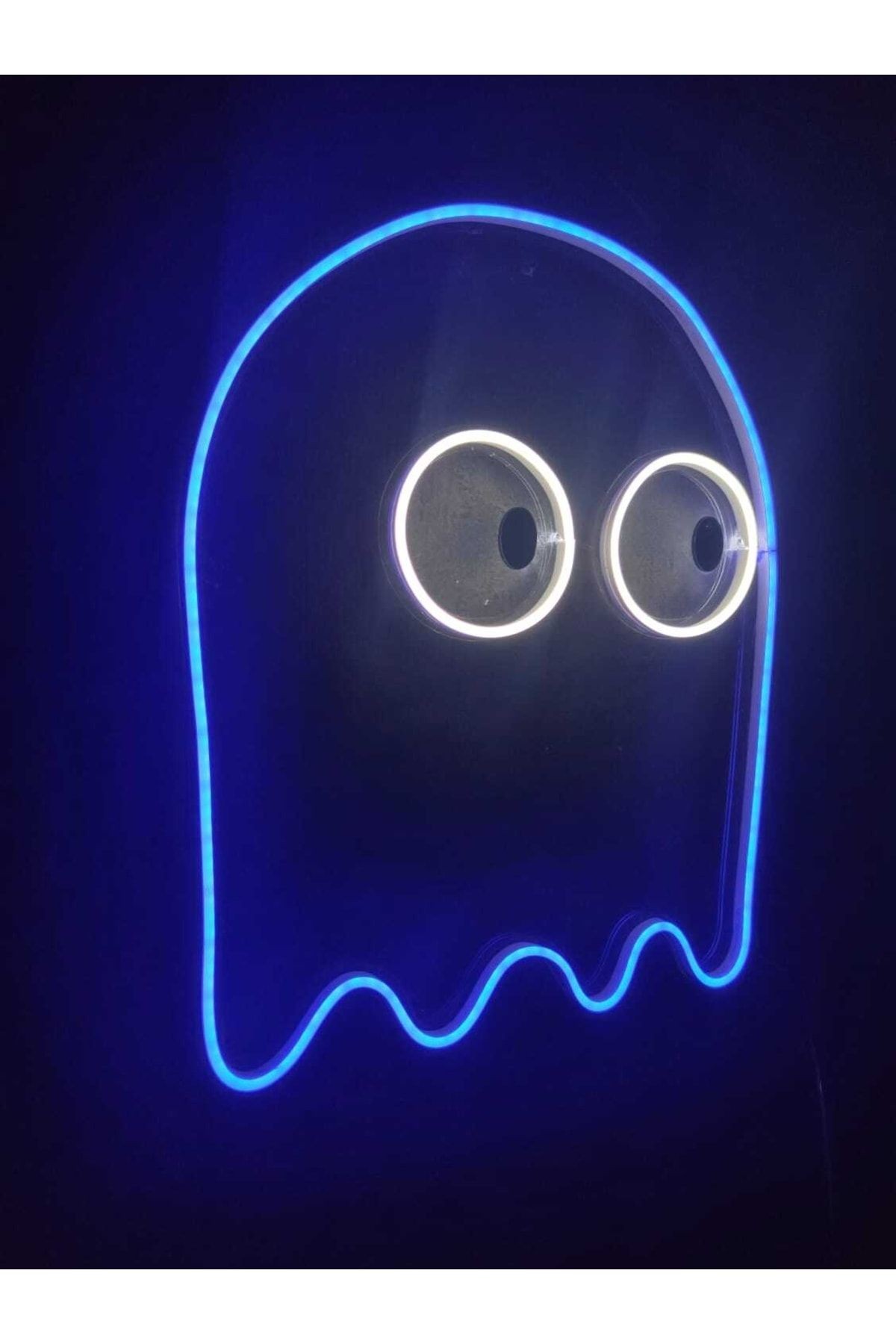 Pacman Hayalet Neon Tabela Neon Yazı Dekoratif Aydınlatma Ve Gece Lambası