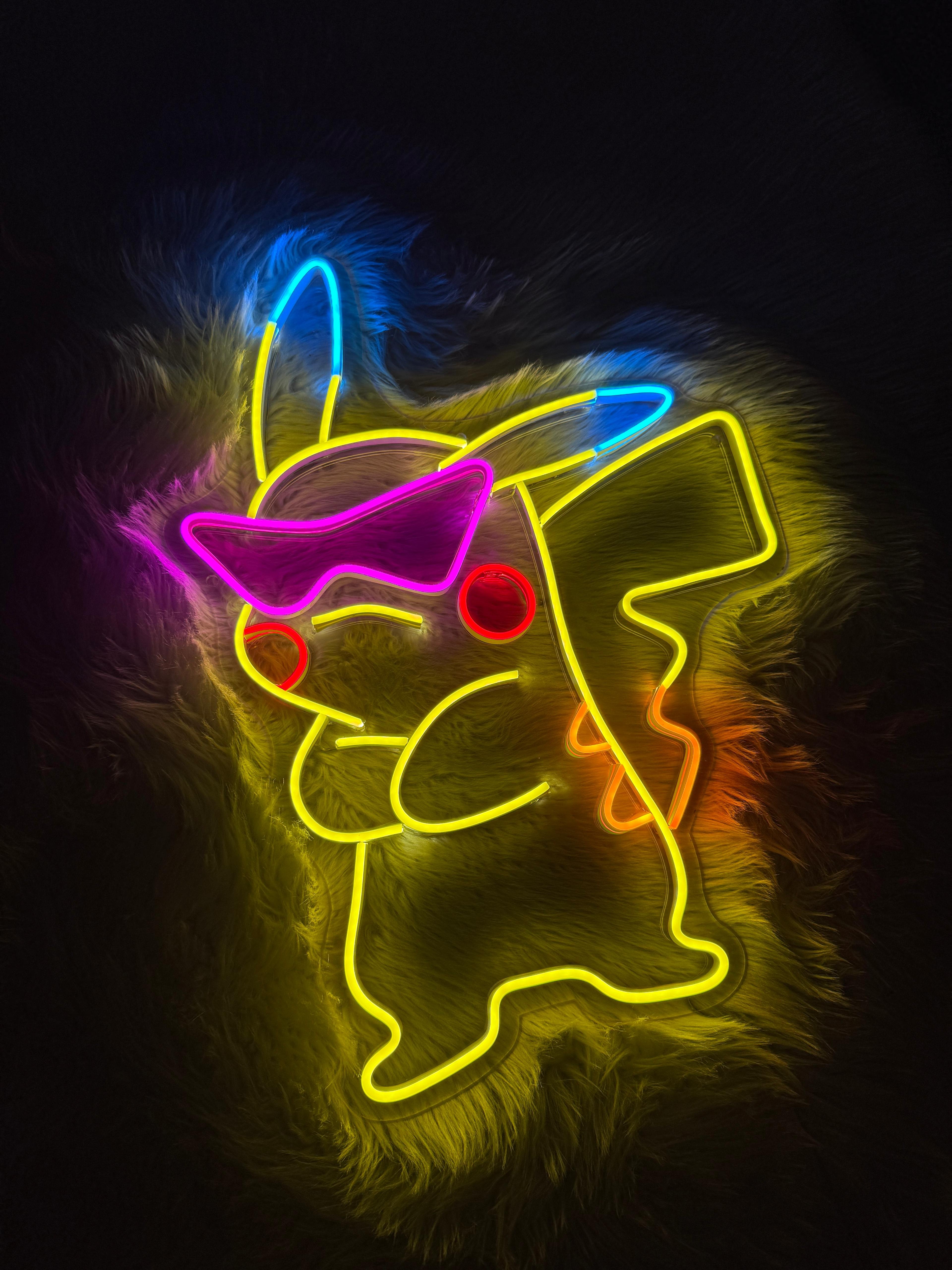 Pikachu Neon Tabela Dekoratif Aydınlatma 