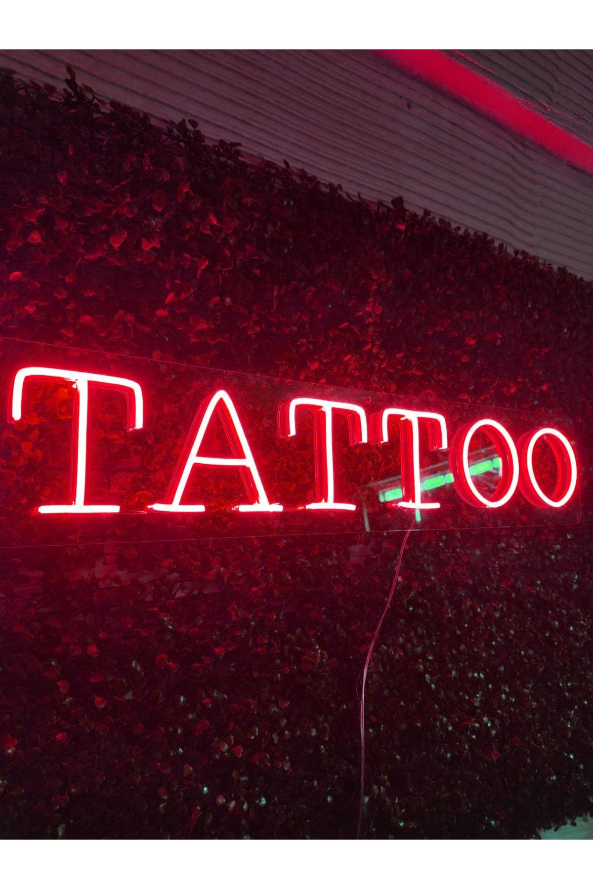 Tattoo-dövme Neon Led Tabela Dekoratif Aydınlatma(80x25cm)