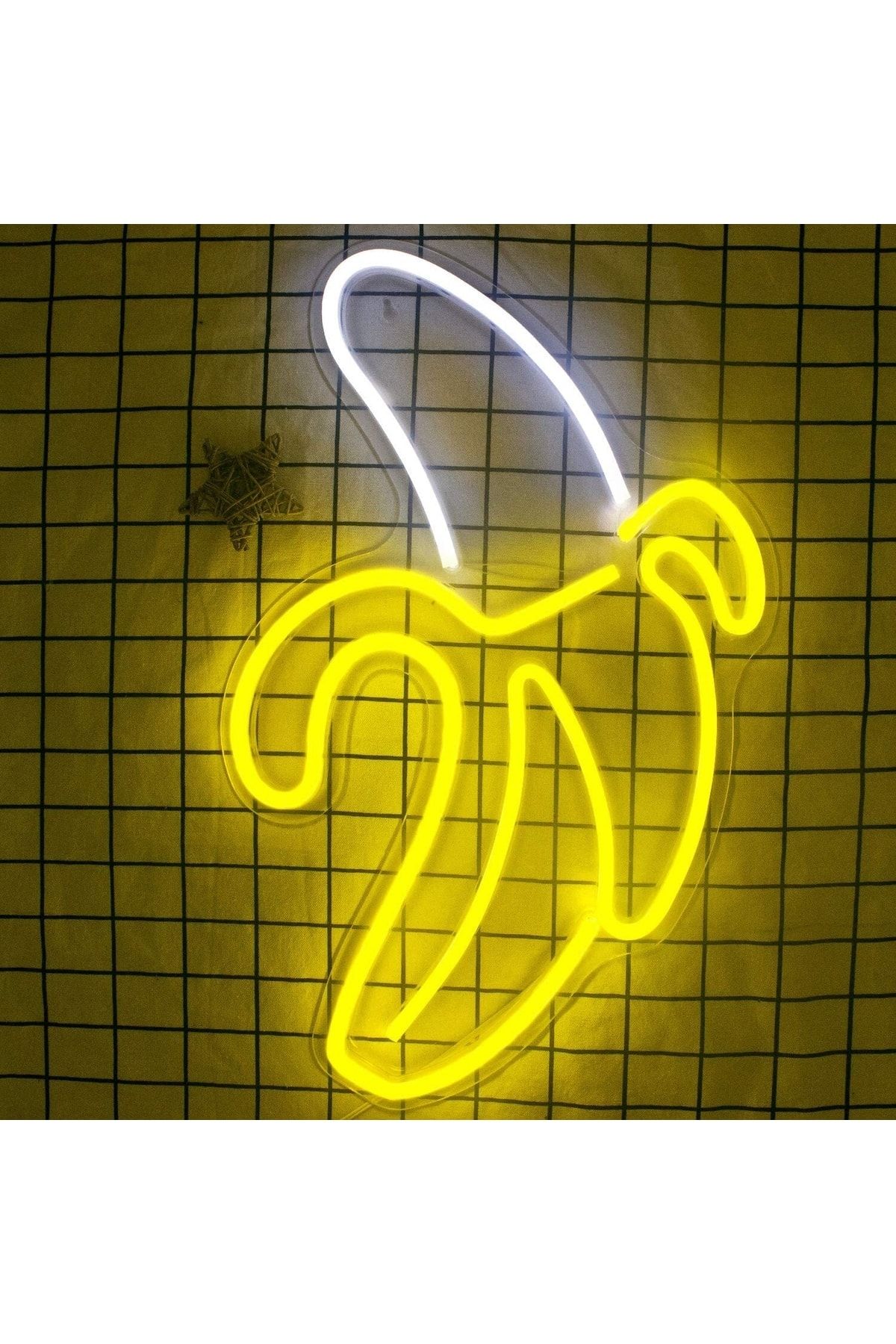 Muz Neon Tabela Neon Yazı Dekoratif Aydınlatma Ve Gece Lambası