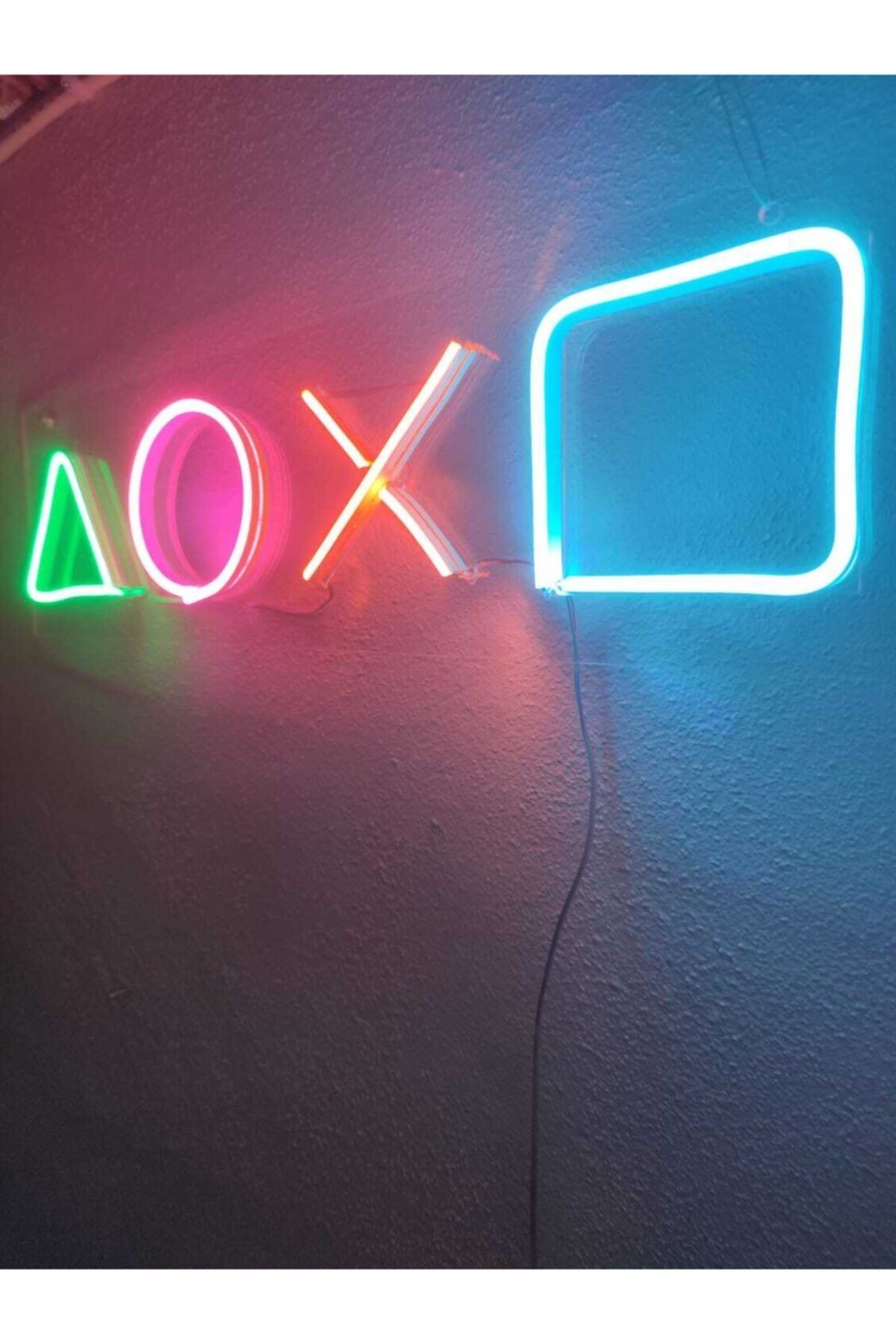 Playstation Neon Şekiller Işaret Neon Led Dekoratif Duvar Aydınlatması Neon Duvar Yazısıı