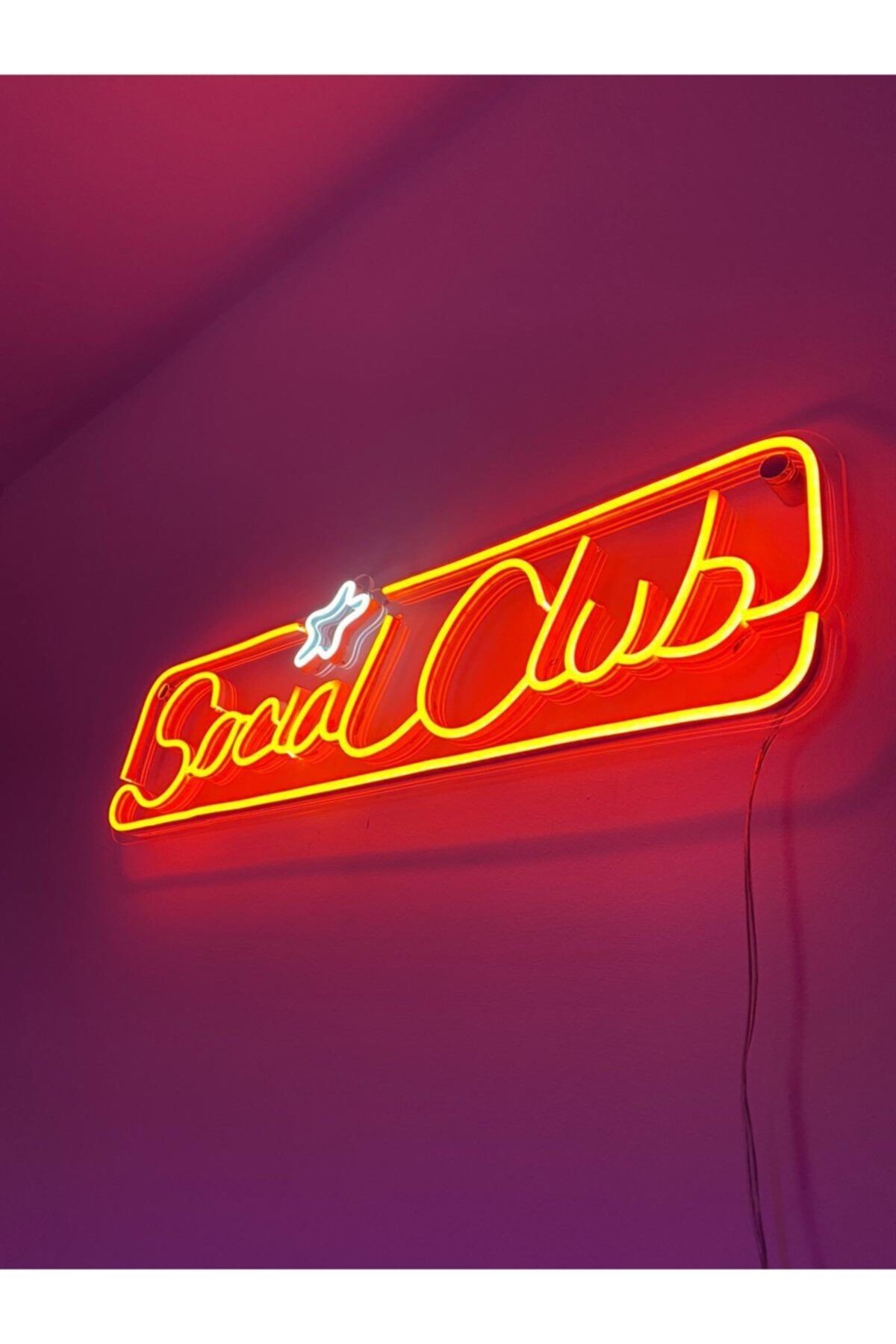 Socıal Club Led Tablo Duvar Dekorasyonu