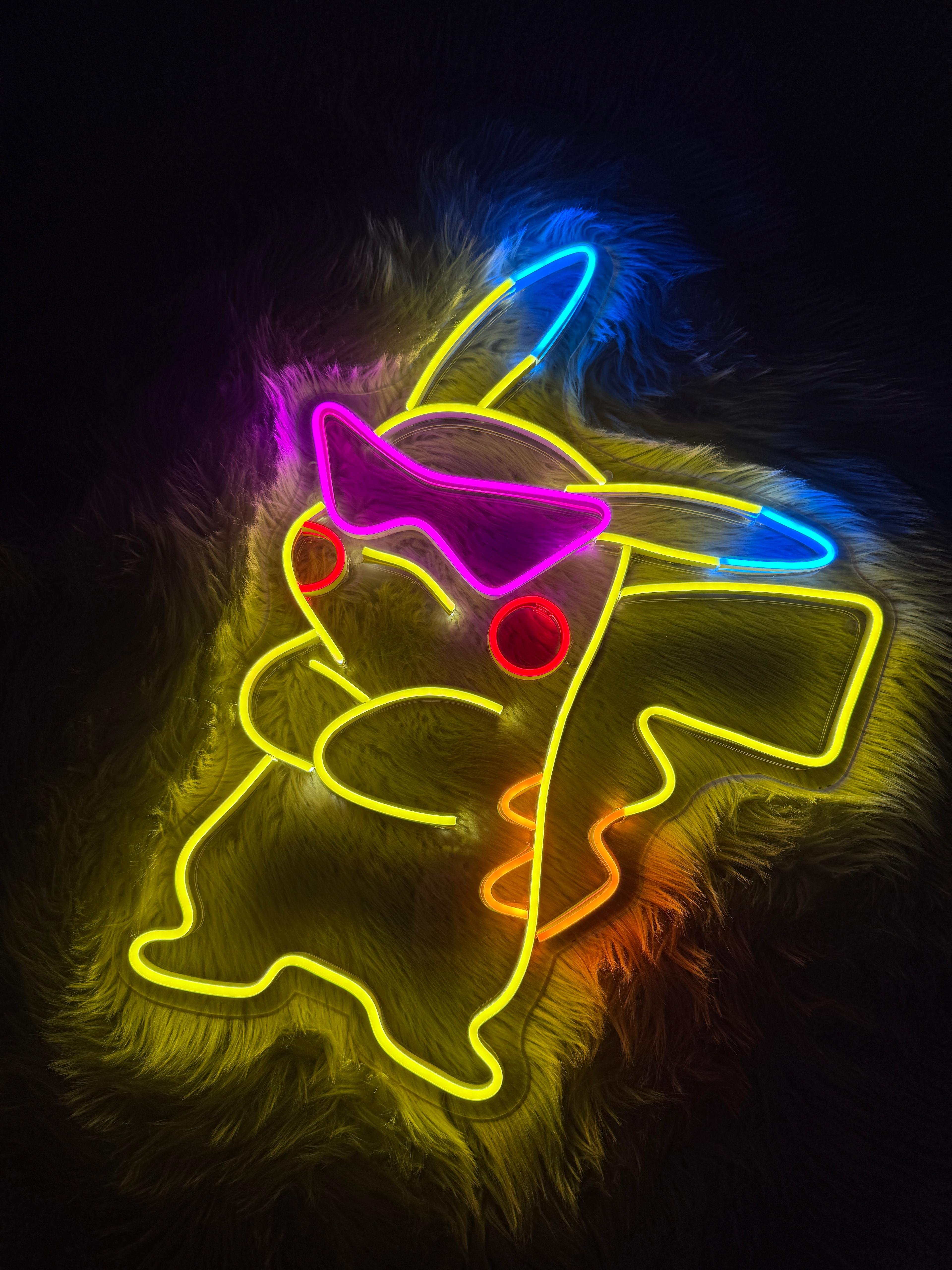 Pikachu Neon Tabela Dekoratif Aydınlatma 