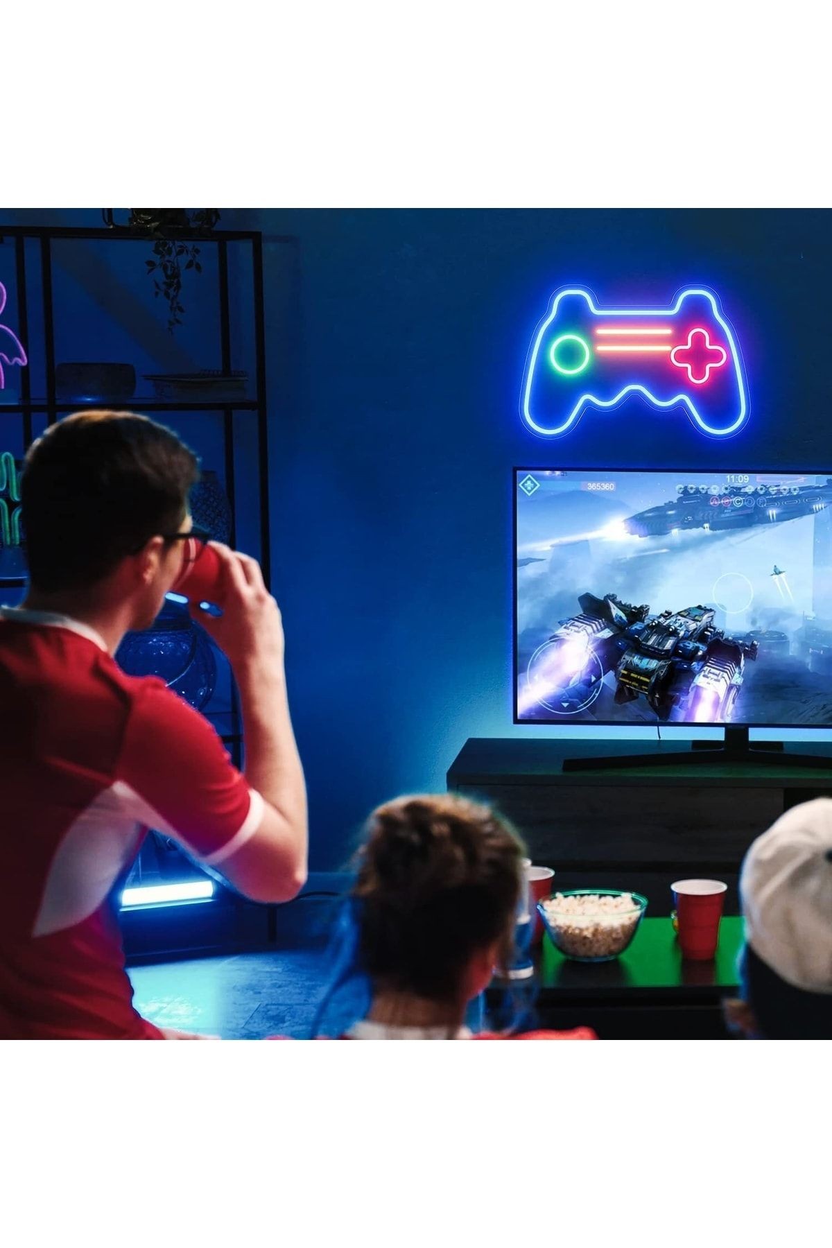 Playstation Neon Tabela Neon Yazı Dekoratif Aydınlatma Ve Gece Lambası