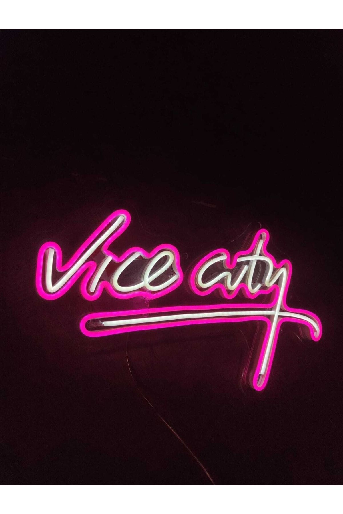 Gta Vice City Neon Tabela Neon Yazı Dekoratif Aydınlatma