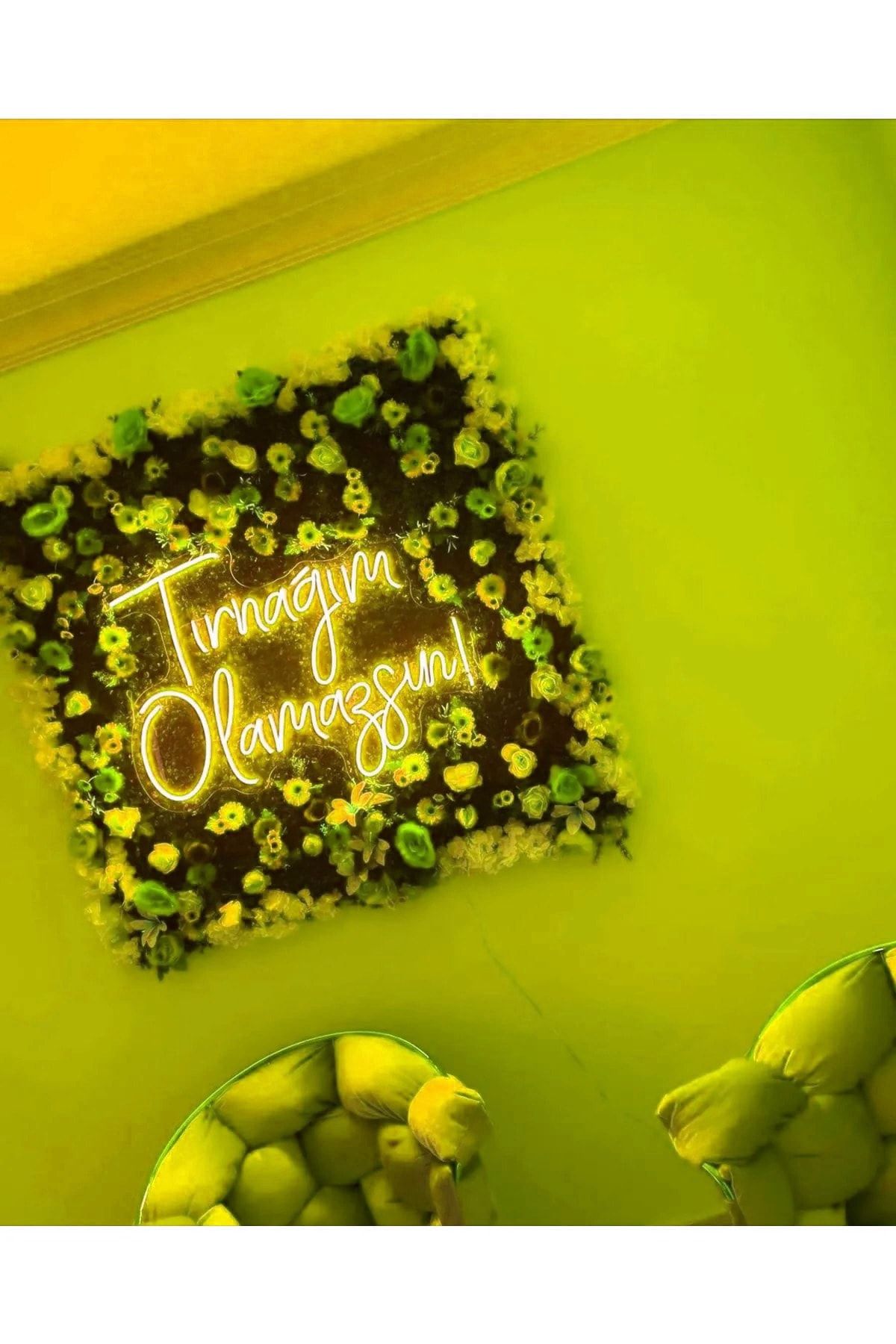 Tırnağım Olamazsın Yazı Neon Led Tabela