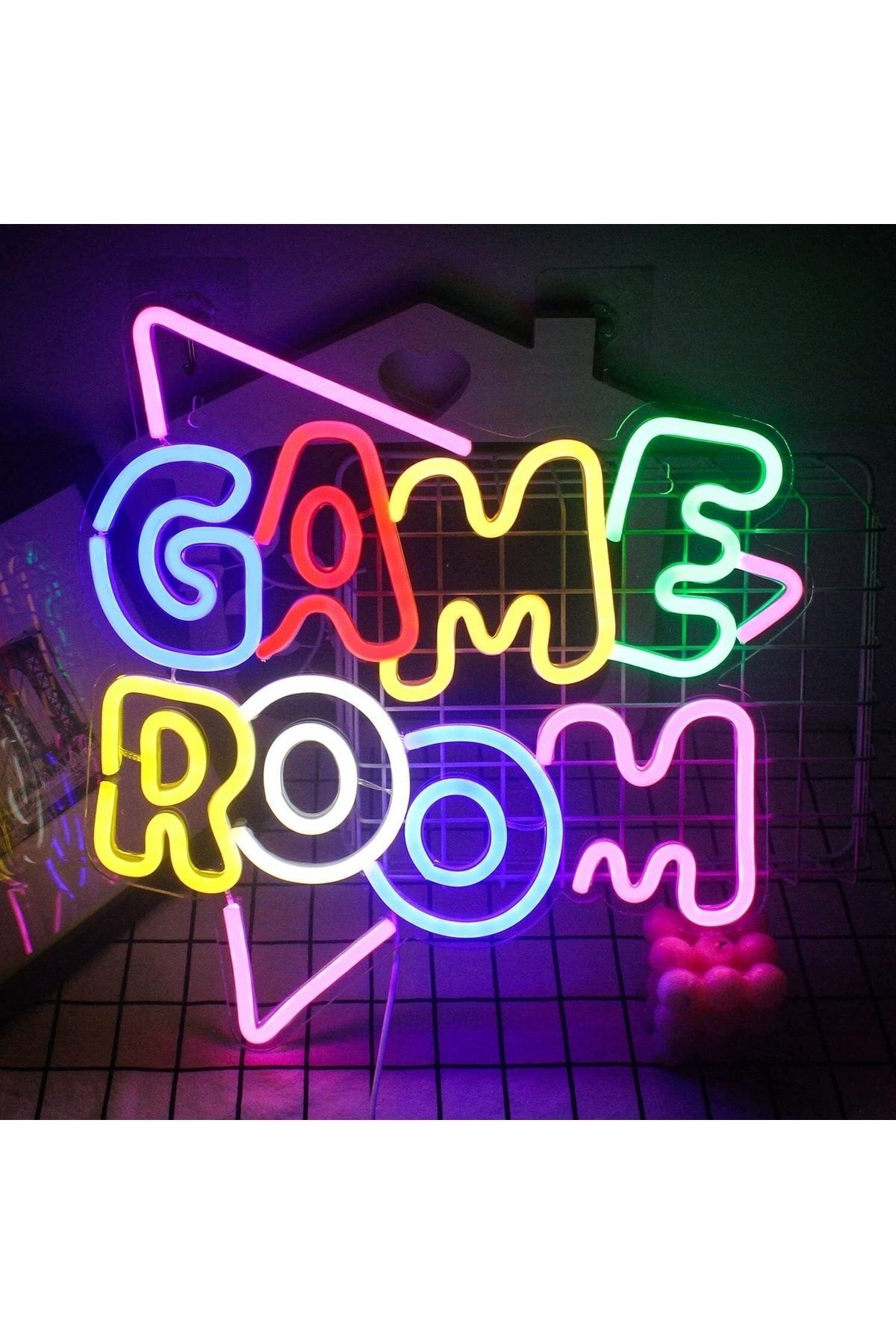 Gamer-gamer Room Neon Tabela Neon Yazı Dekoratif Aydınlatma Ve Gece Lambası