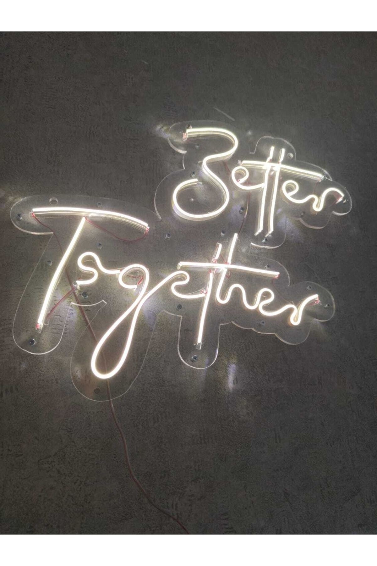 Better Together Neon Led Tabela Düğün Nikah Orginasyon Dekoru