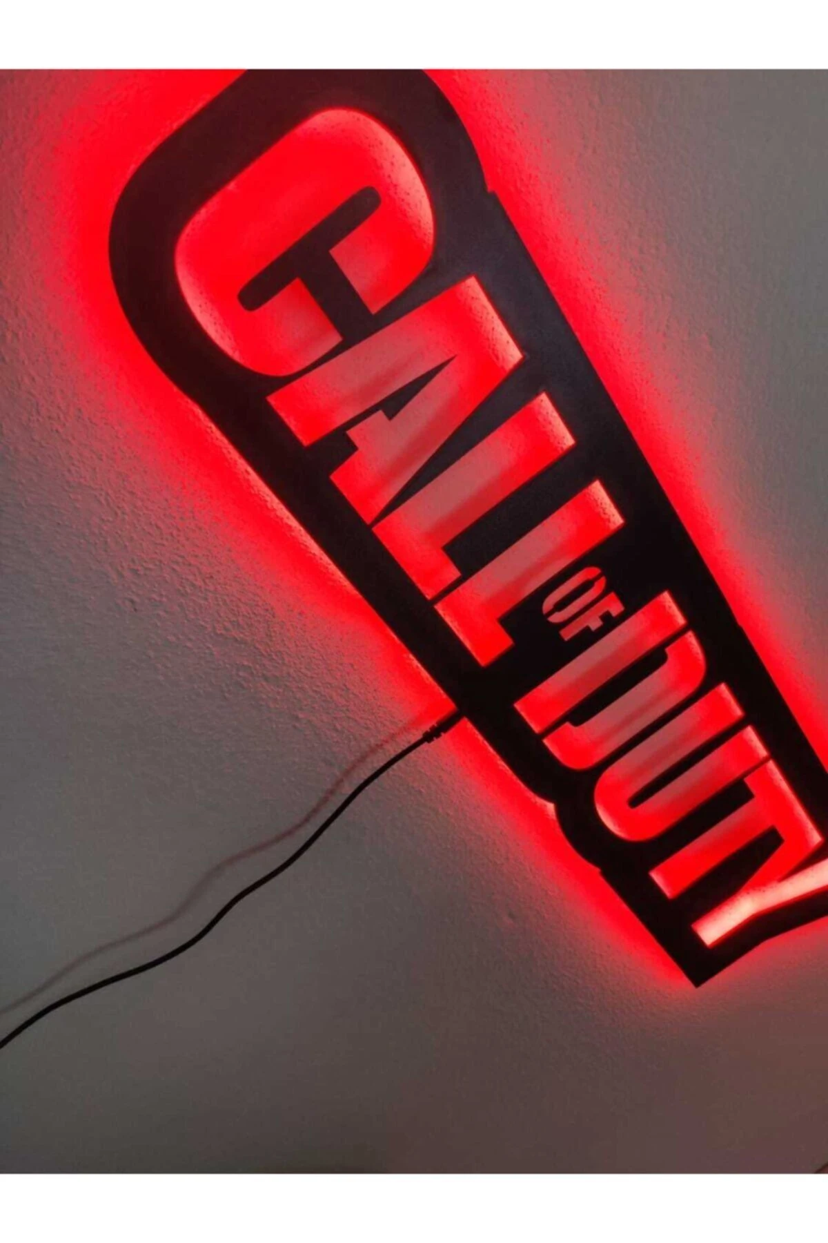 Call Of Duty Led Işıklı Ahşap Tablo