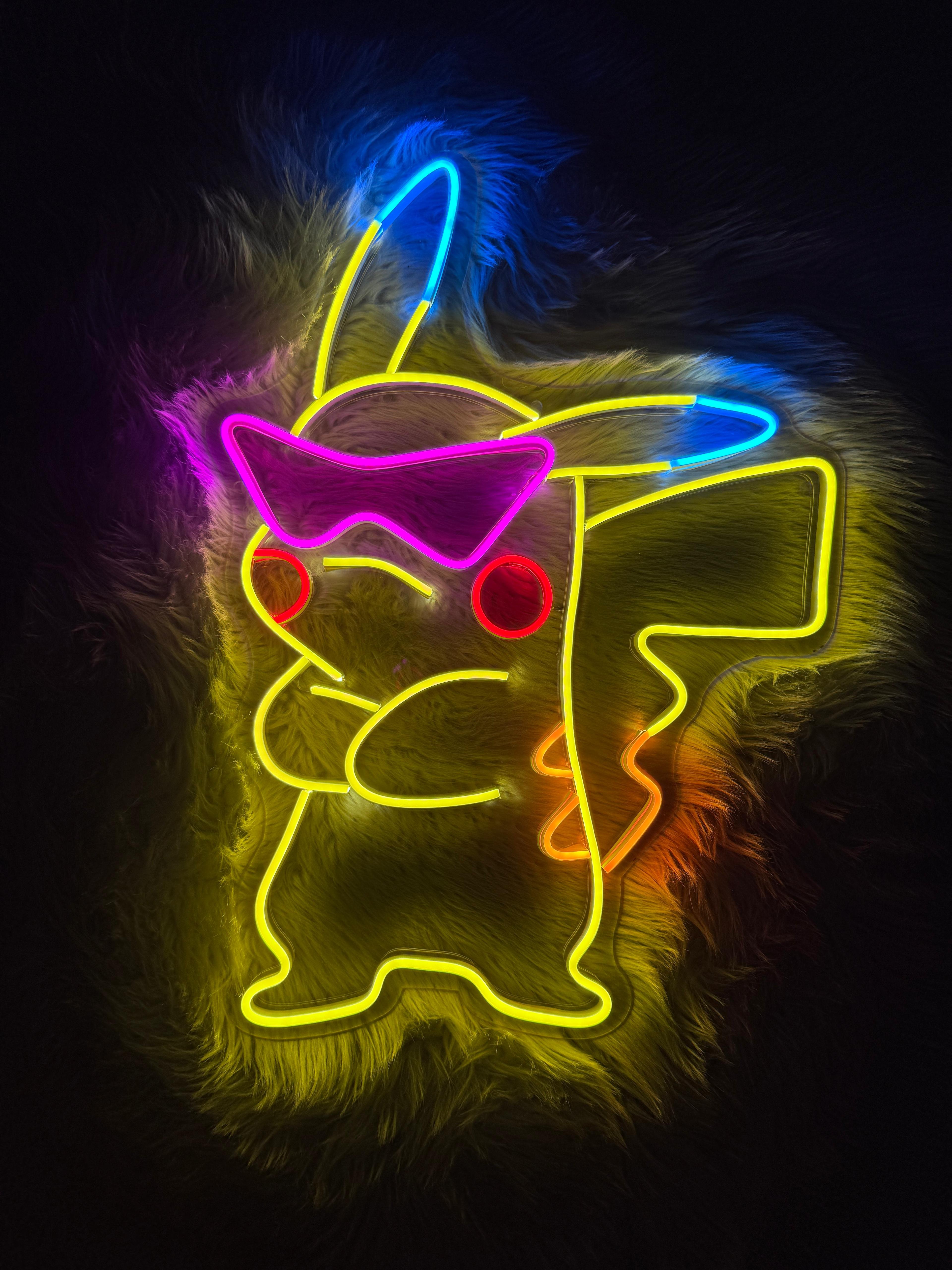 Pikachu Neon Tabela Dekoratif Aydınlatma 