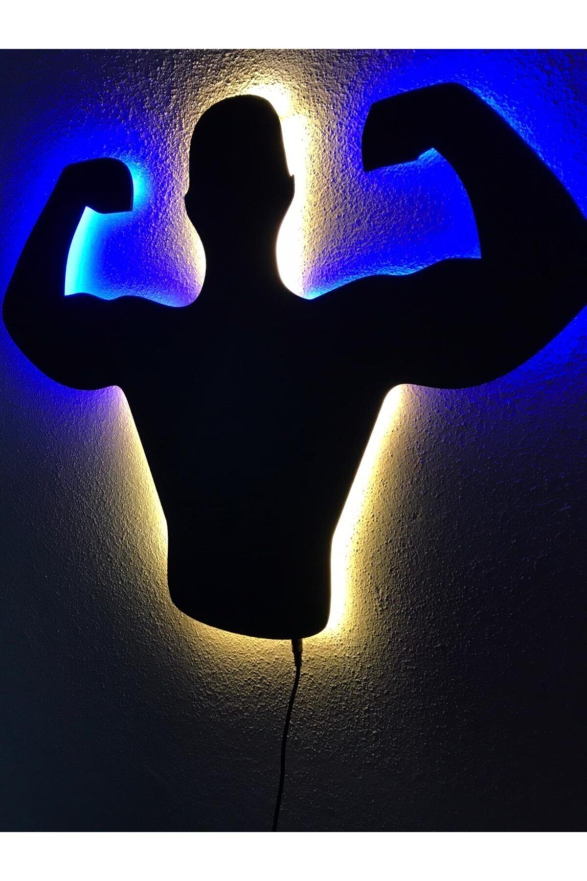 Body Building Işıklı Tablo