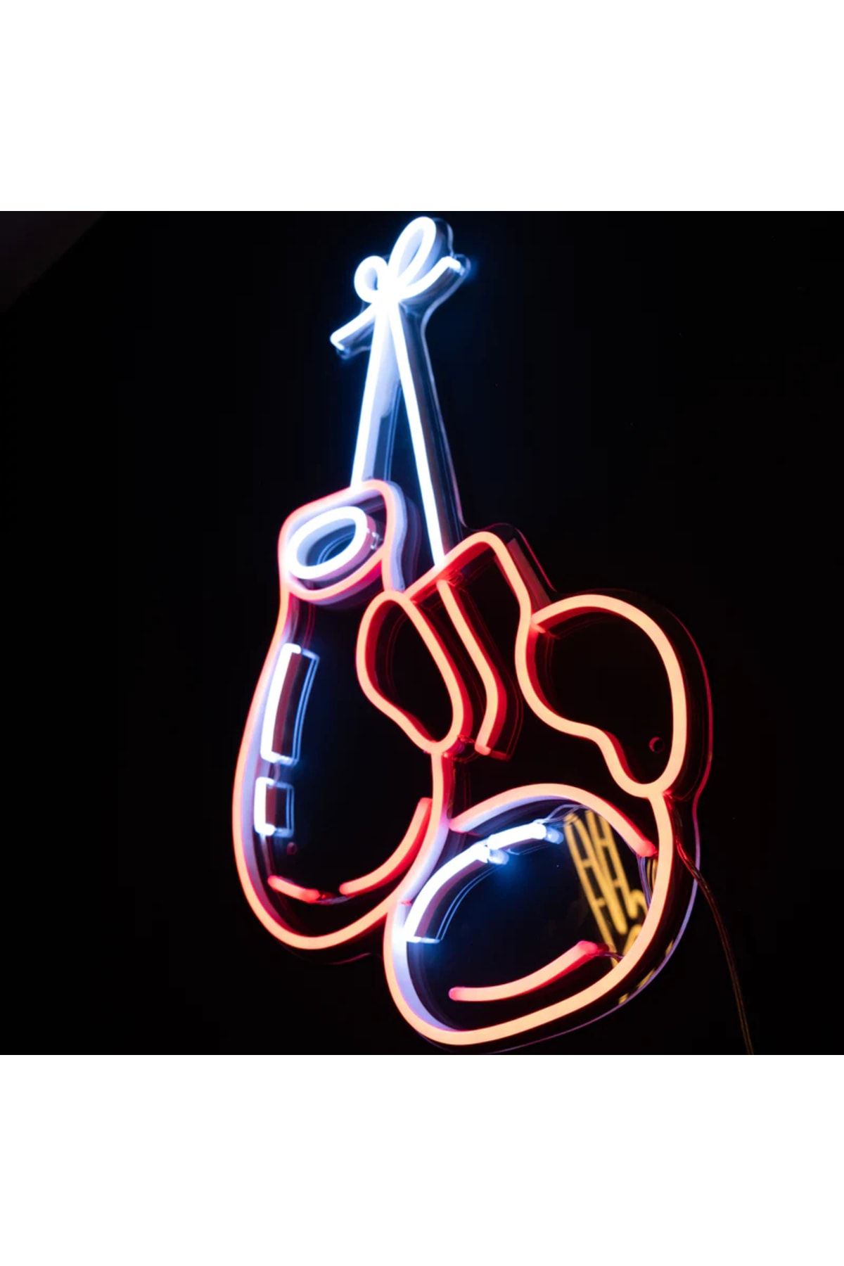Boks Eldiveni Neon Tabela Neon Yazı Dekoratif Aydınlatma Ve Gece Lambası