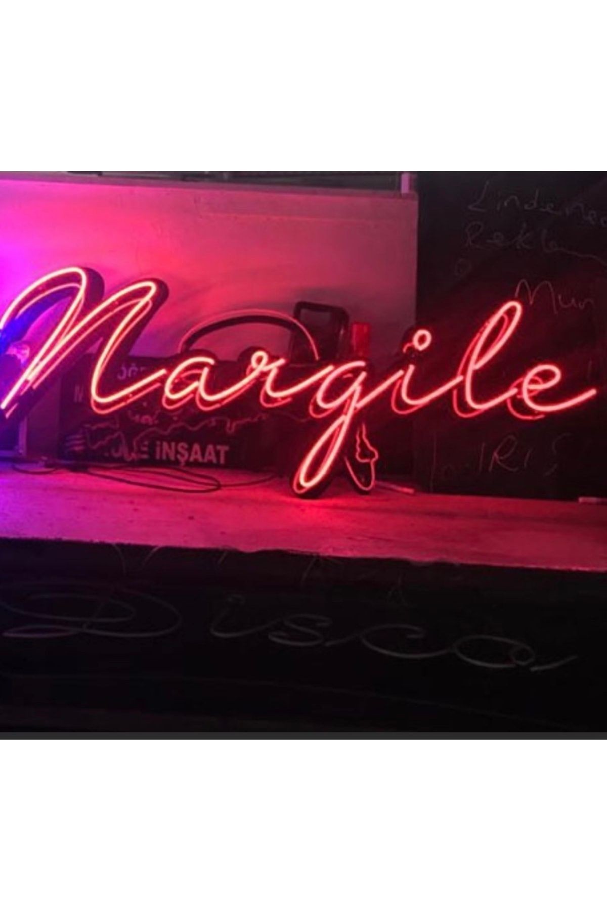 Nargile Yazı Neon Led