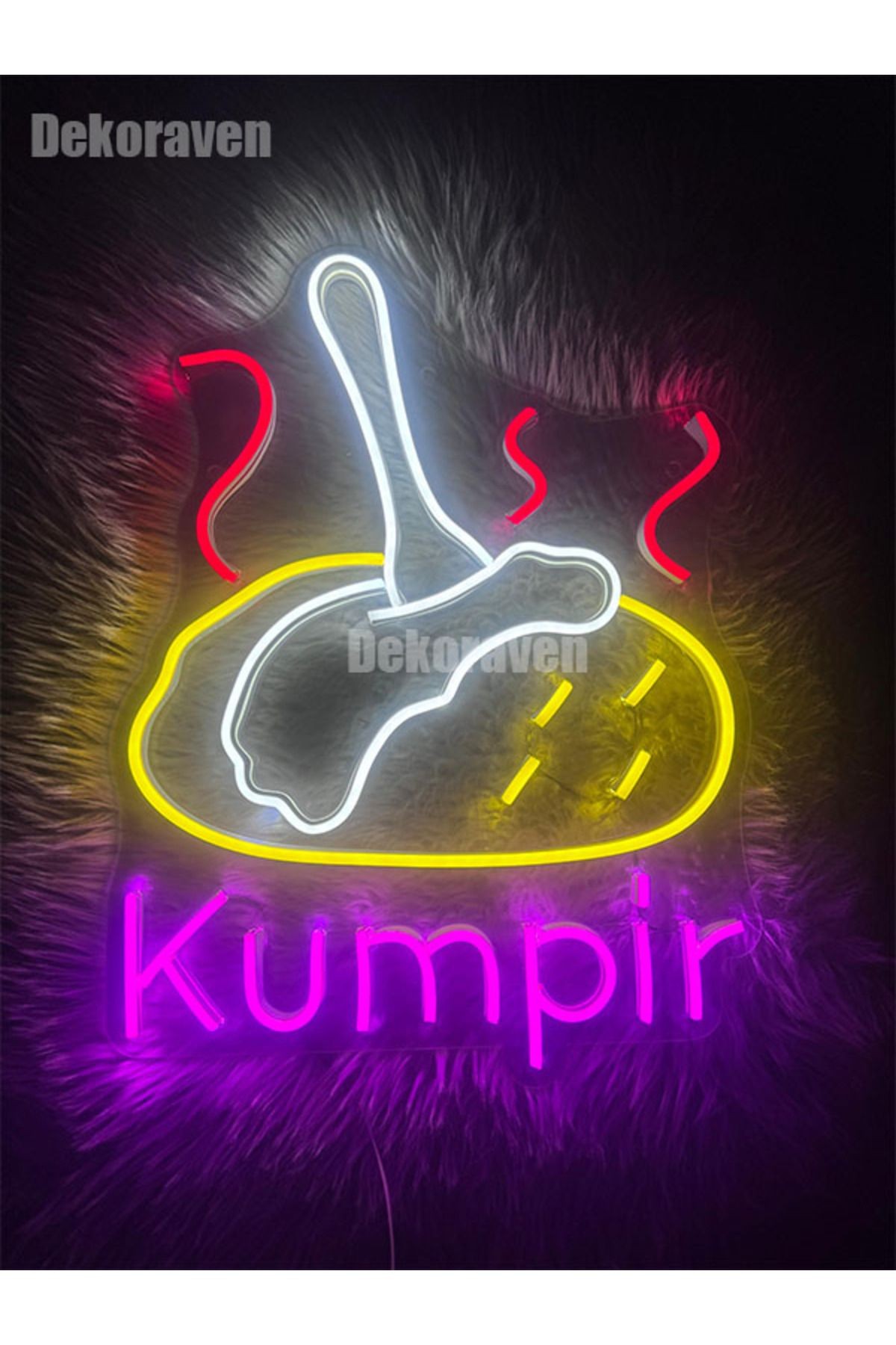 Kumpir Neon Led Tabela Dekoratif Aydınlatma