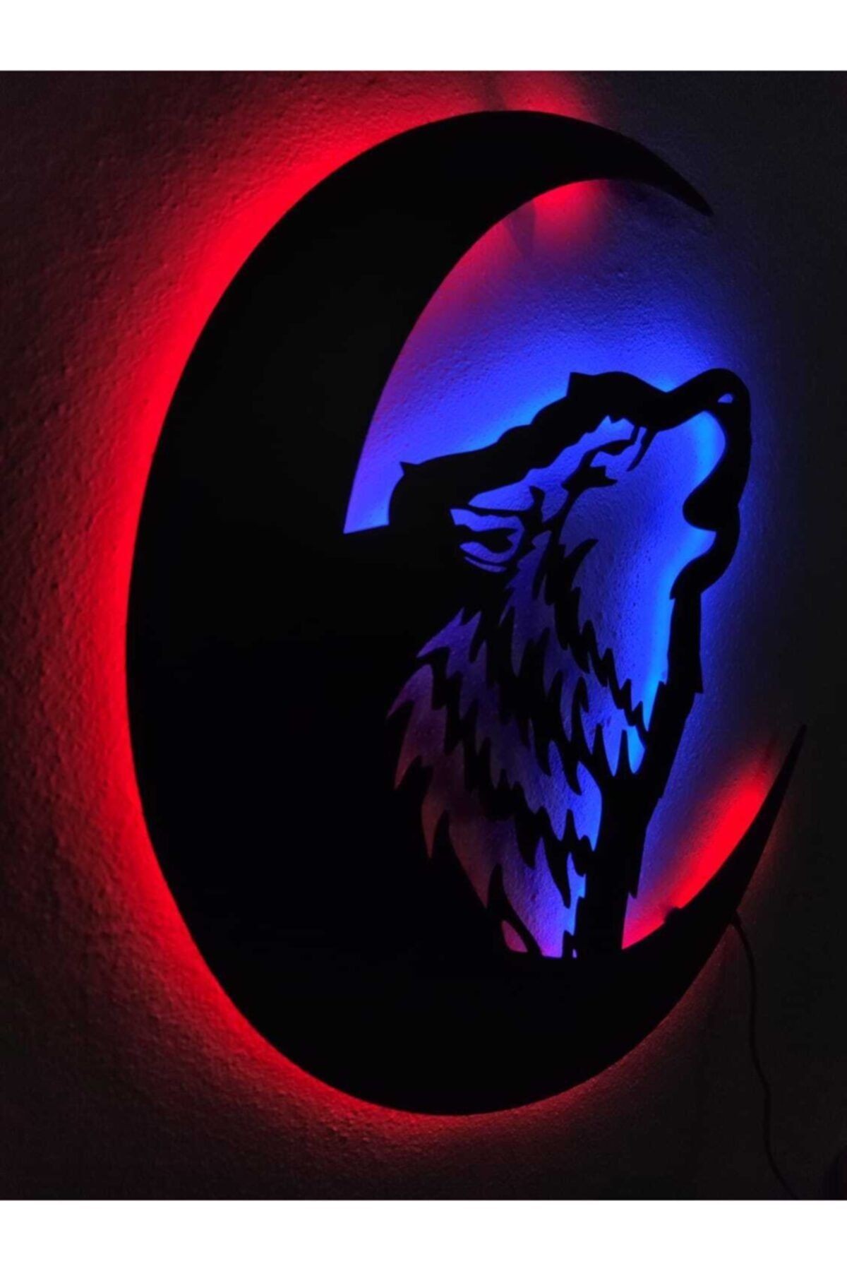 Kurt Led Işıklı Tablo