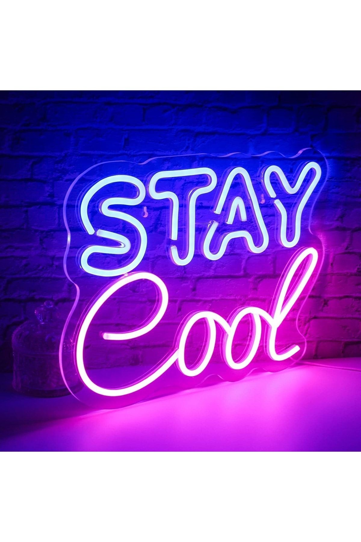 Stay Cool Neon Tabela Neon Yazı Dekoratif Aydınlatma