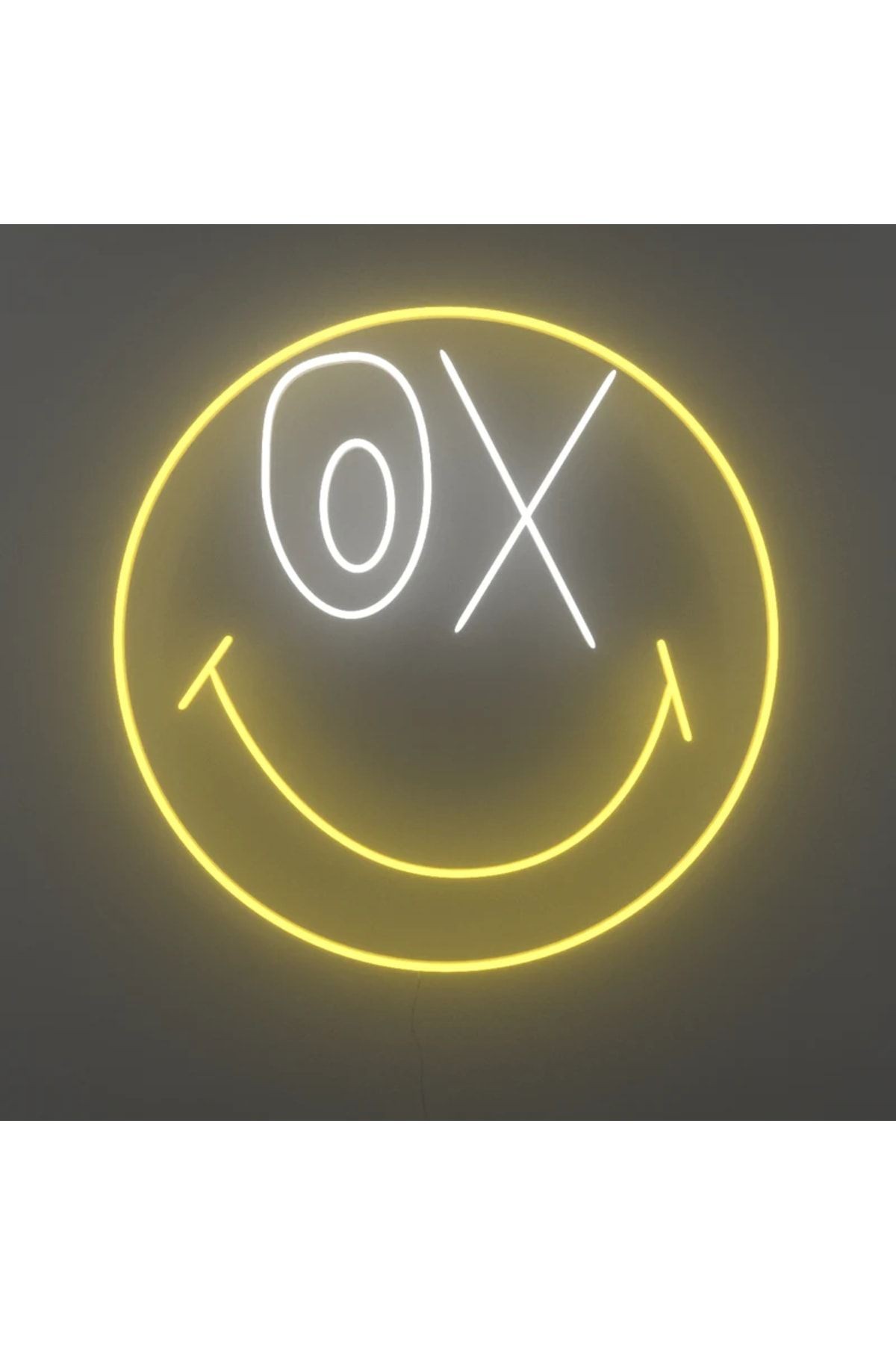 Smile Emoji Neon Tabela Neon Yazı Dekoratif Aydınlatma Ve Gece Lambası