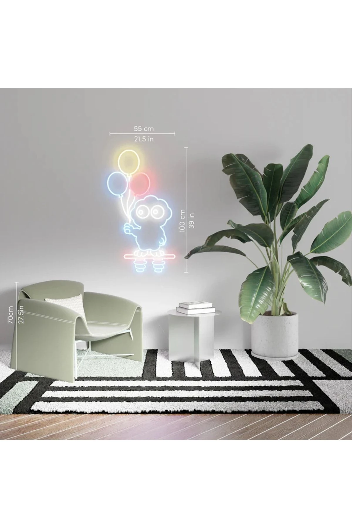 Bulut & Balonlar Neon Tabela Neon Yazı Dekoratif Aydınlatma Ve Gece Lambası