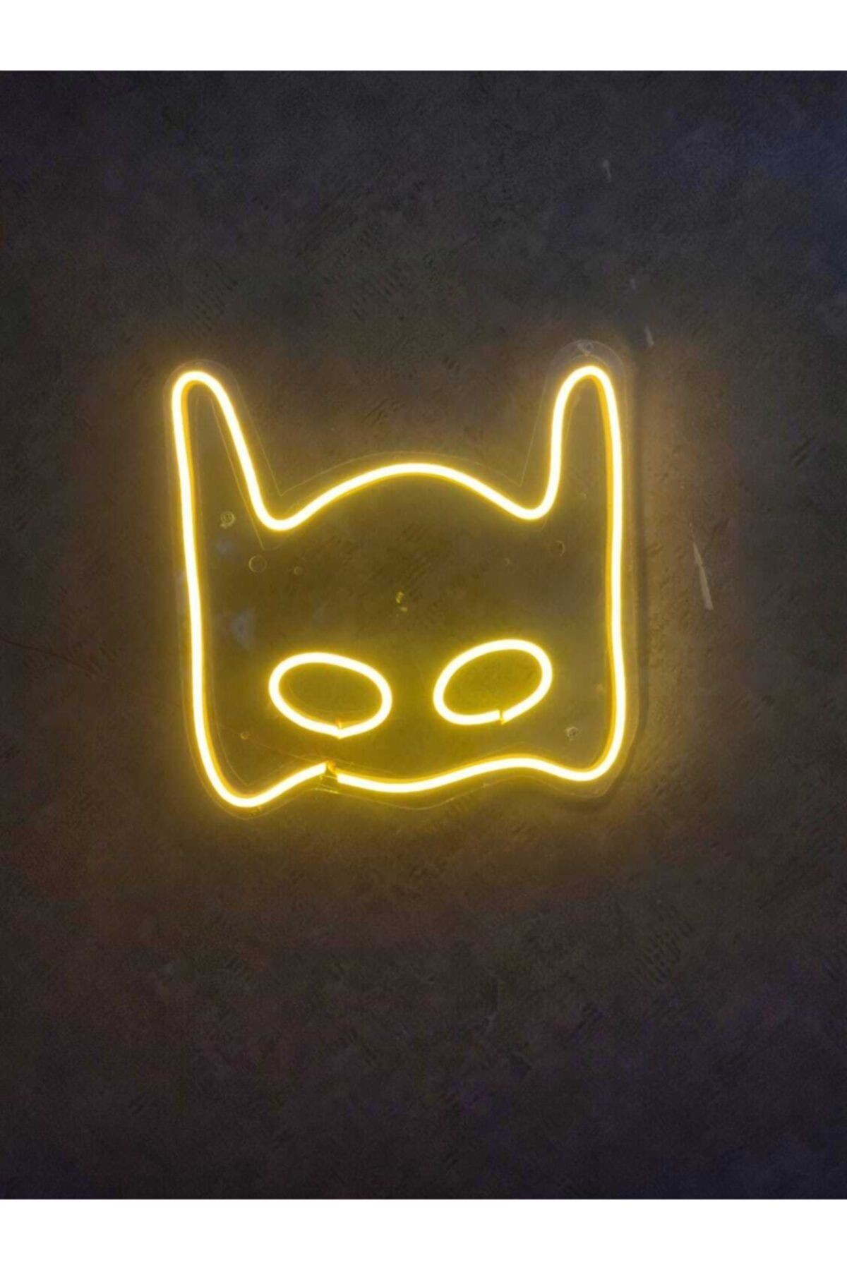 Batman Maske Neon Led Duvar Dekoru