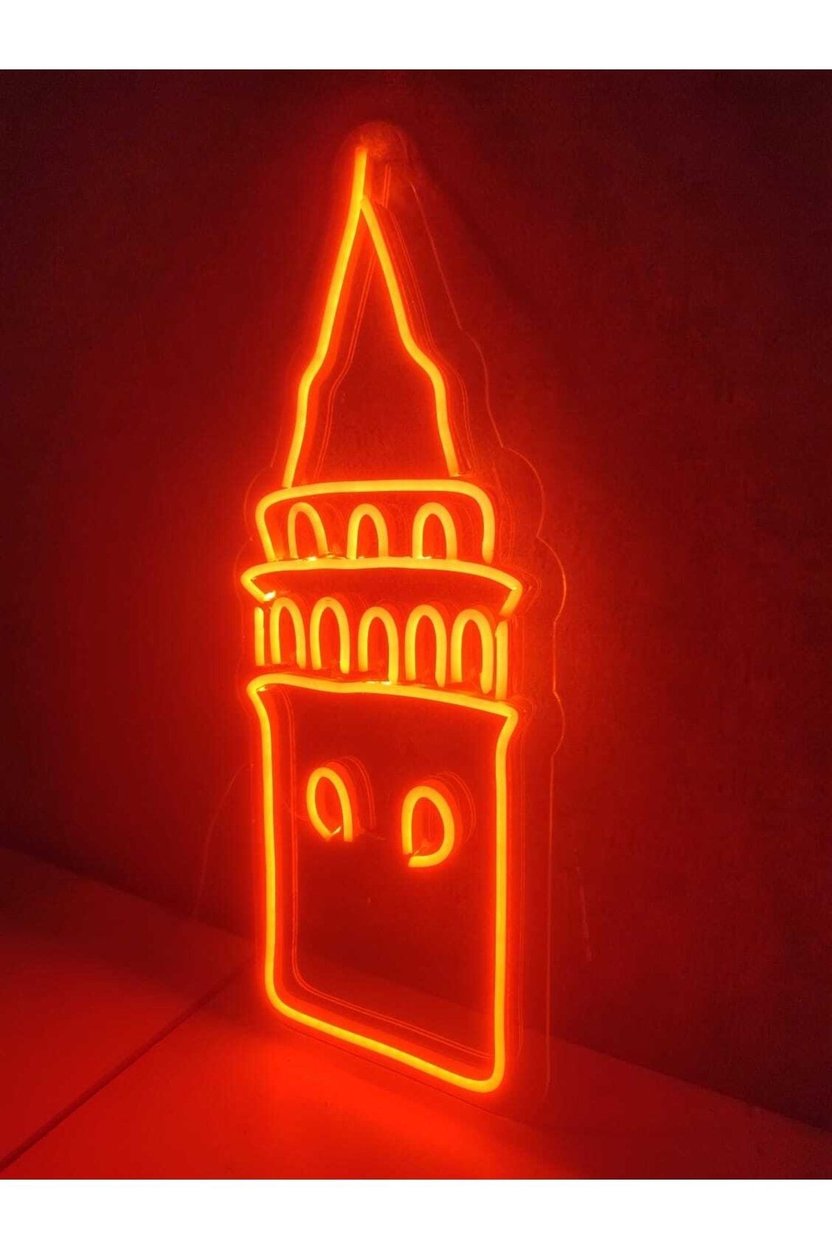 Galata Kulesi Neon Tabela Neon Yazı Dekoratif Aydınlatma Ve Gece Lambası