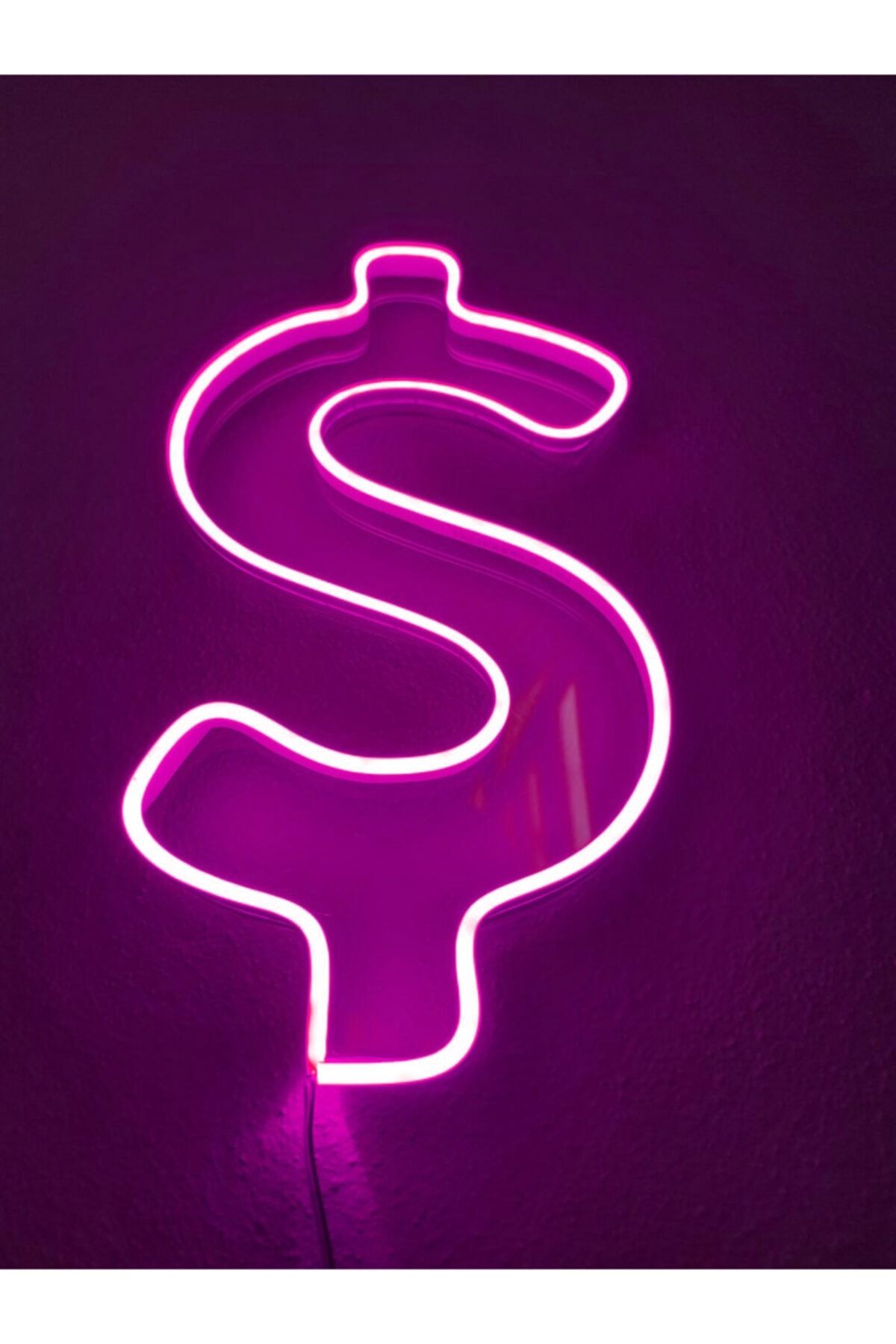 Dolar Neon Şekiller Işaret Neon Led Dekoratif Duvar Aydınlatması Neon Duvar Yazısı