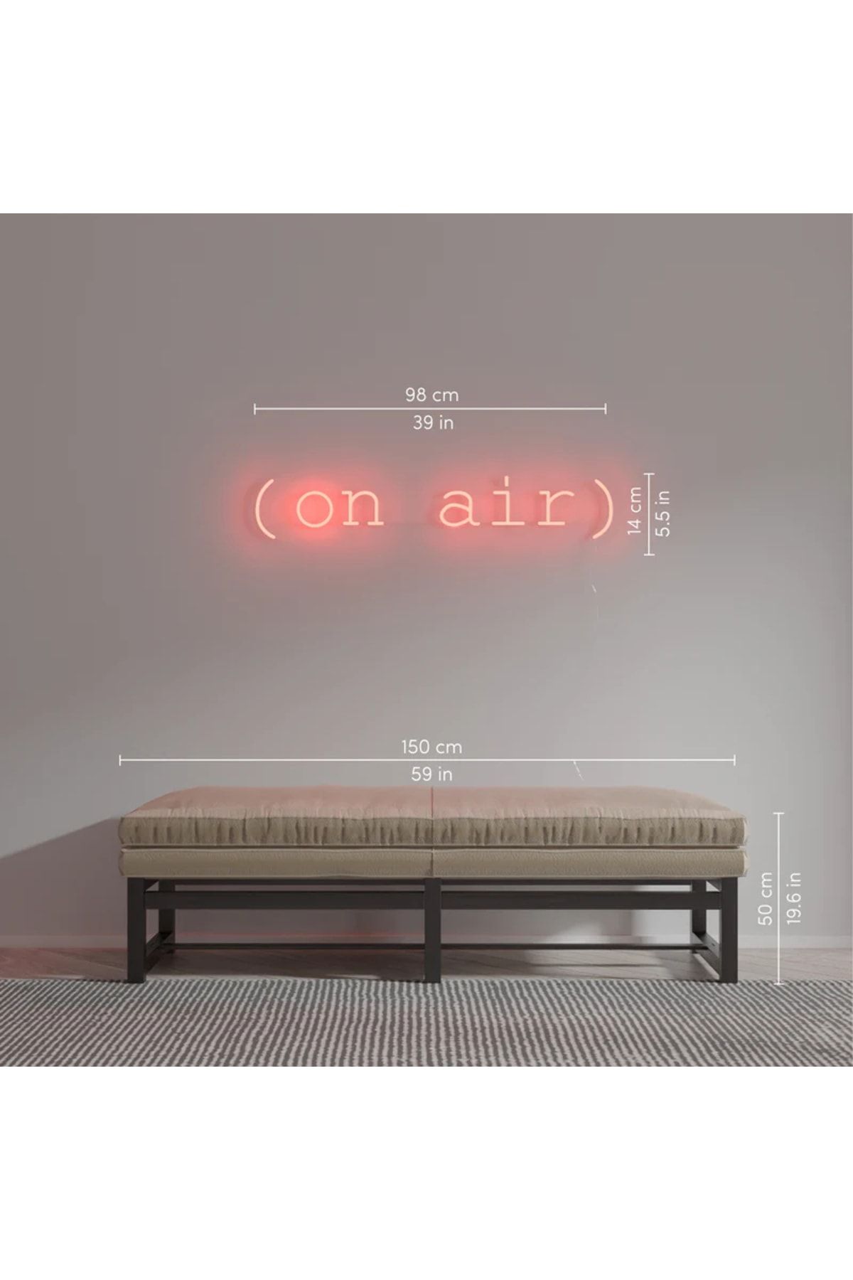 On Air Neon Tabela Neon Yazı Dekoratif Aydınlatma Ve Gece Lambası