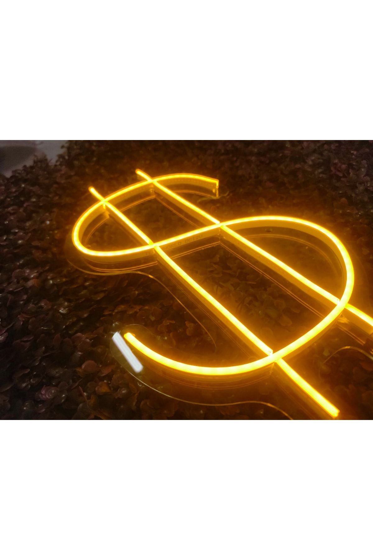 Dolar Logo Işaret Neon Led Tabela Duvar Dekoru(40x30cm)