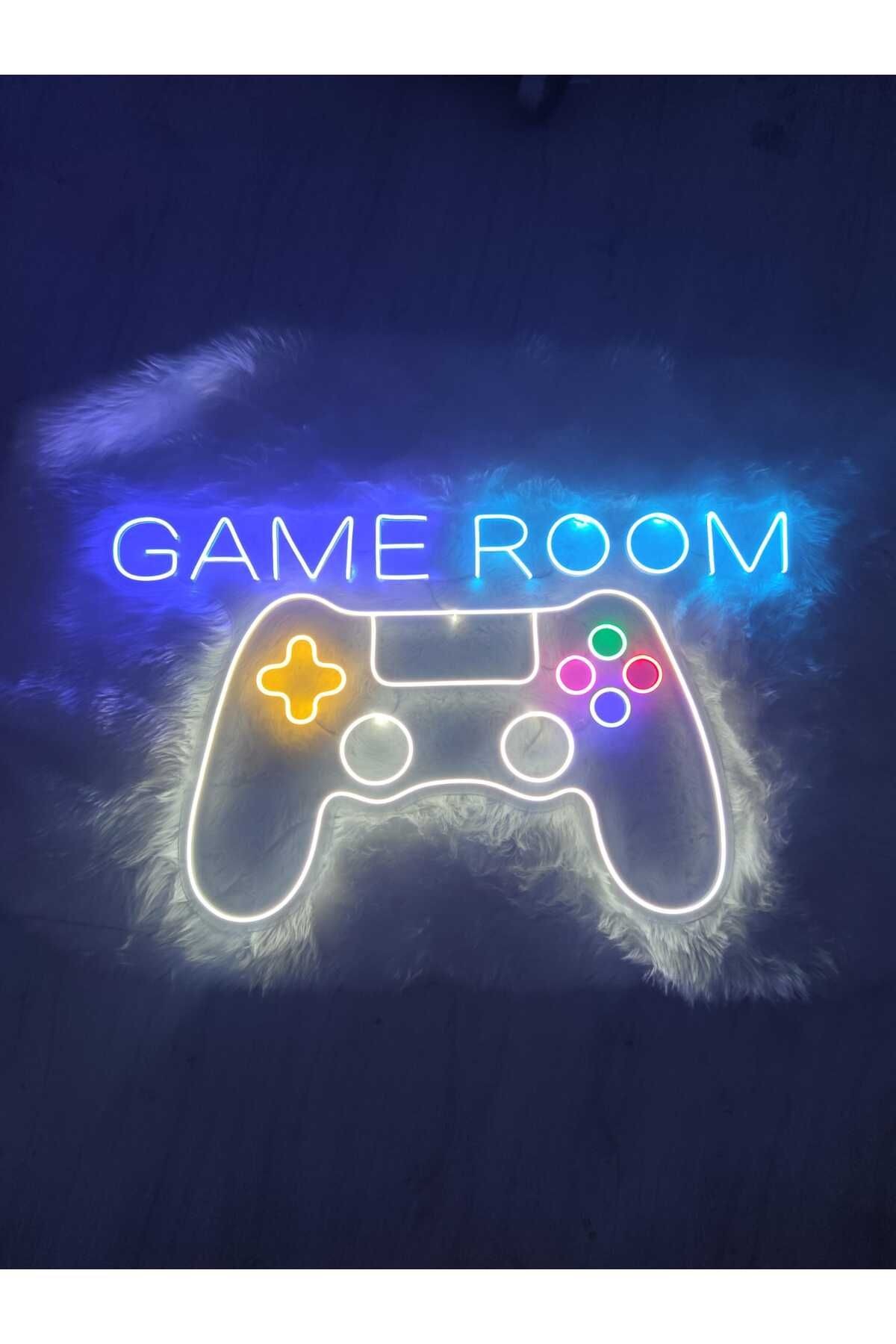 Game Room Gamer Playstation Neon Led Tabela(80x50cm)