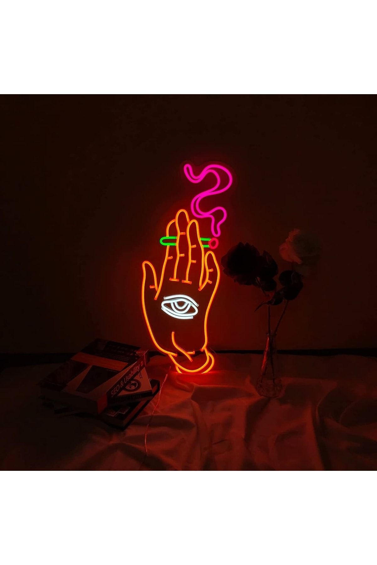El & Göz Neon Tabela Neon Yazı Dekoratif Aydınlatma