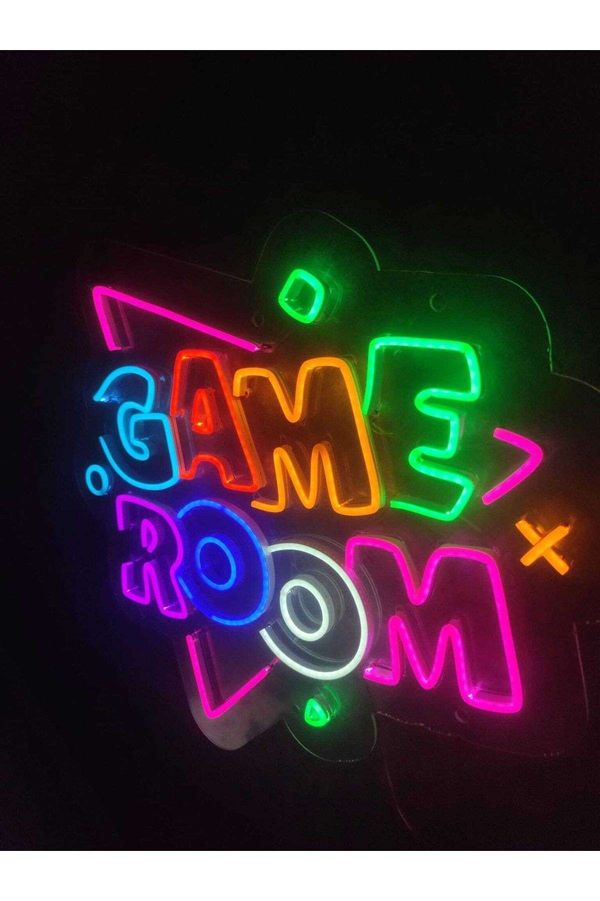 Gamer Room Oyuncu Odası Neon Tabela Neon Yazı Dekoratif Aydınlatma